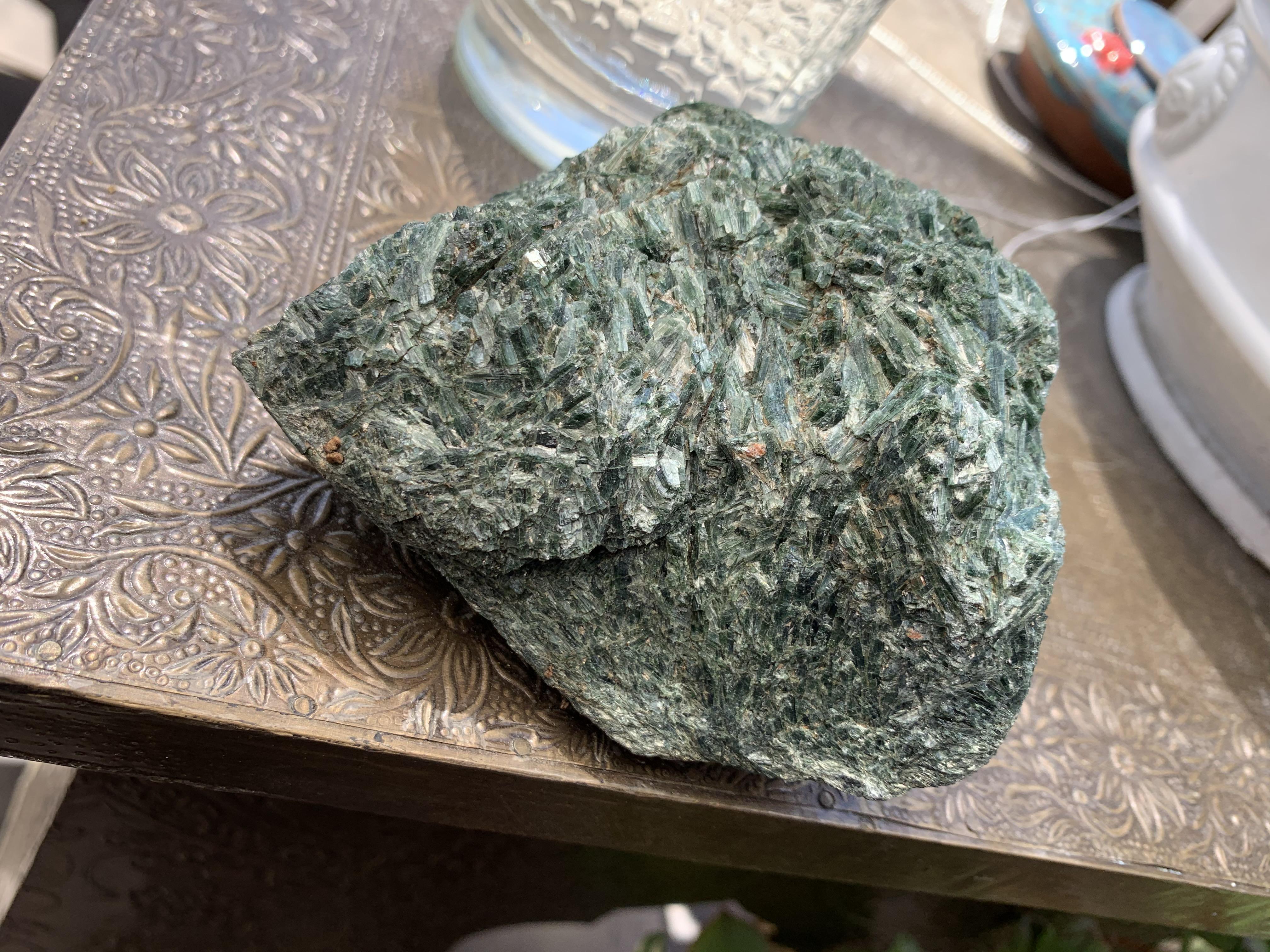 What is this rock? It’s green, sparkles a little in the light and