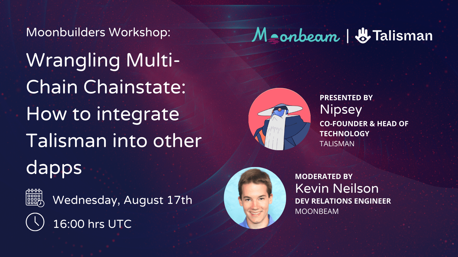 🐞 Etherspot now supports Moonbeam Network. moonbeam