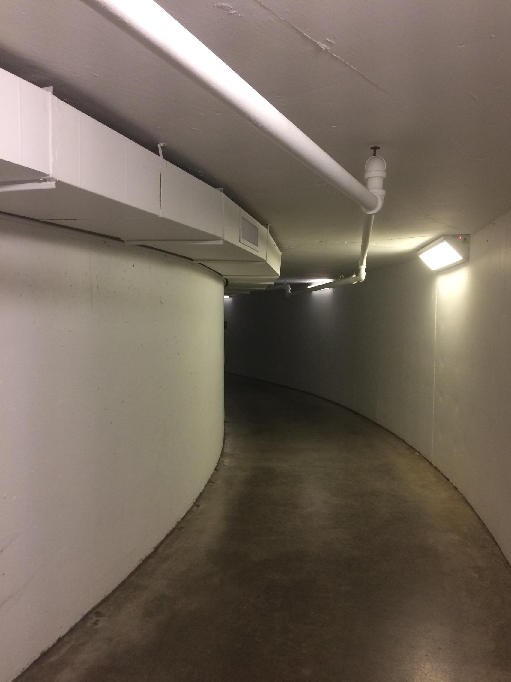 Underground tunnel linking two buildings at my job r/LiminalSpace
