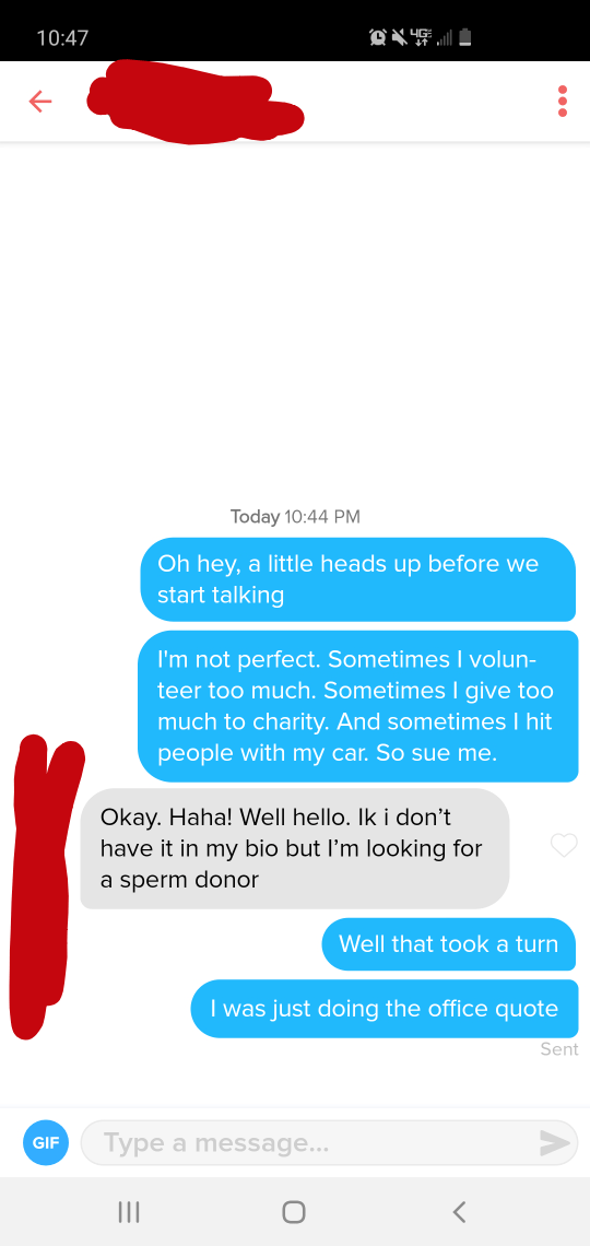 Her bio said she likes the office quotes. r/Tinder
