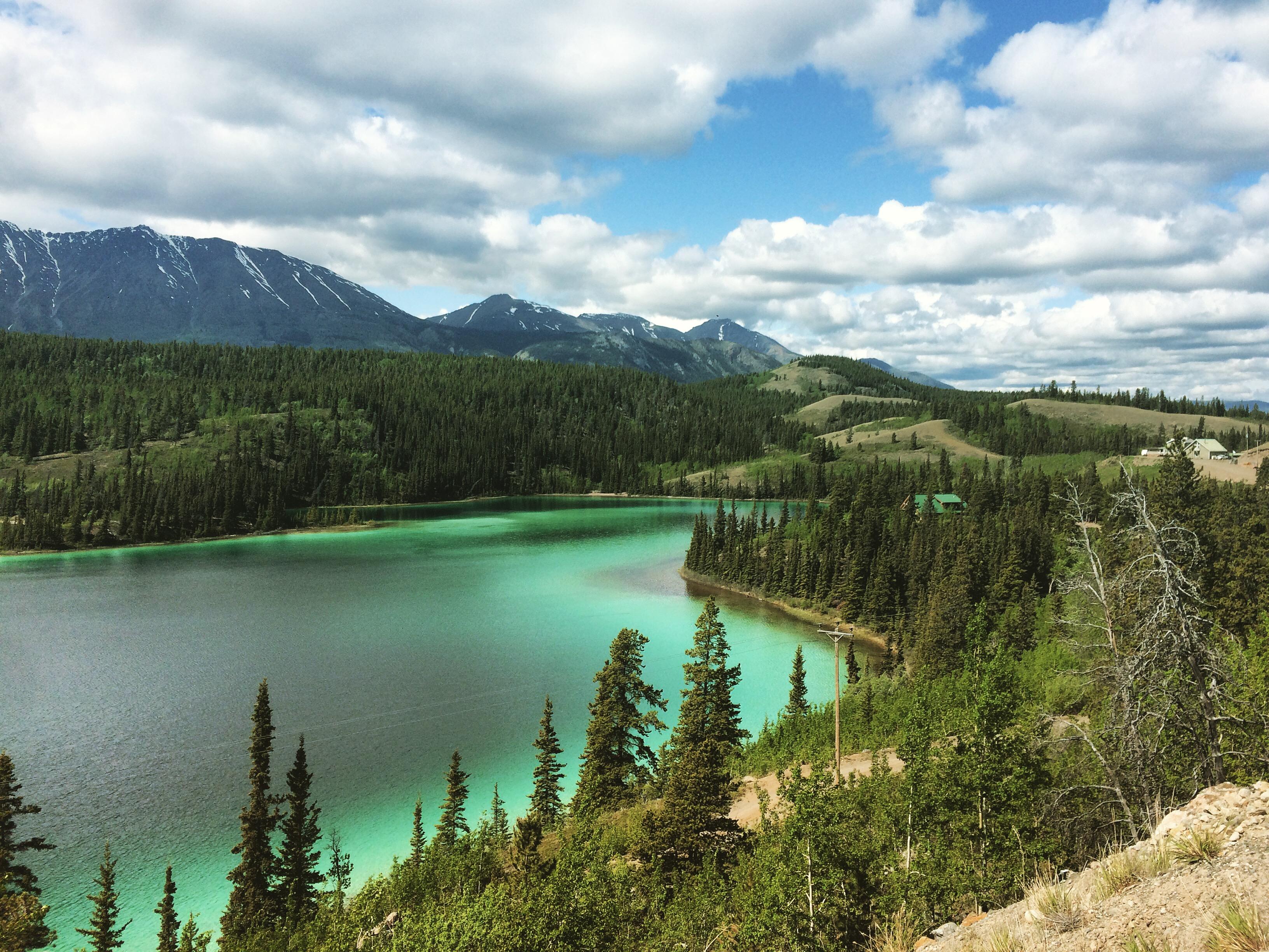 Emerald Lake in Carcross, Southern Lakes, Yukon Territories, Canada