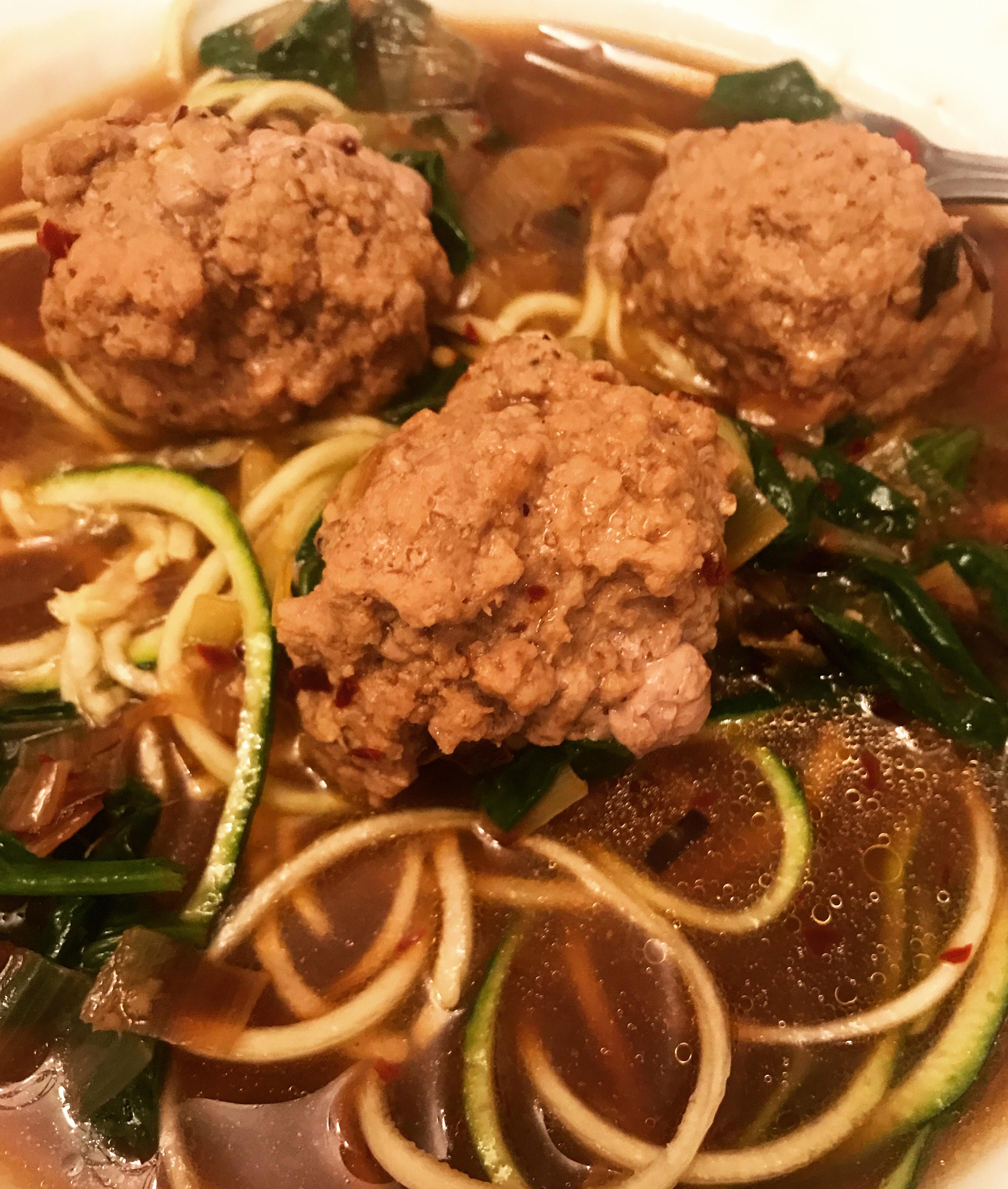 Spicy Pork Meatball Hot Pot r/ketorecipes