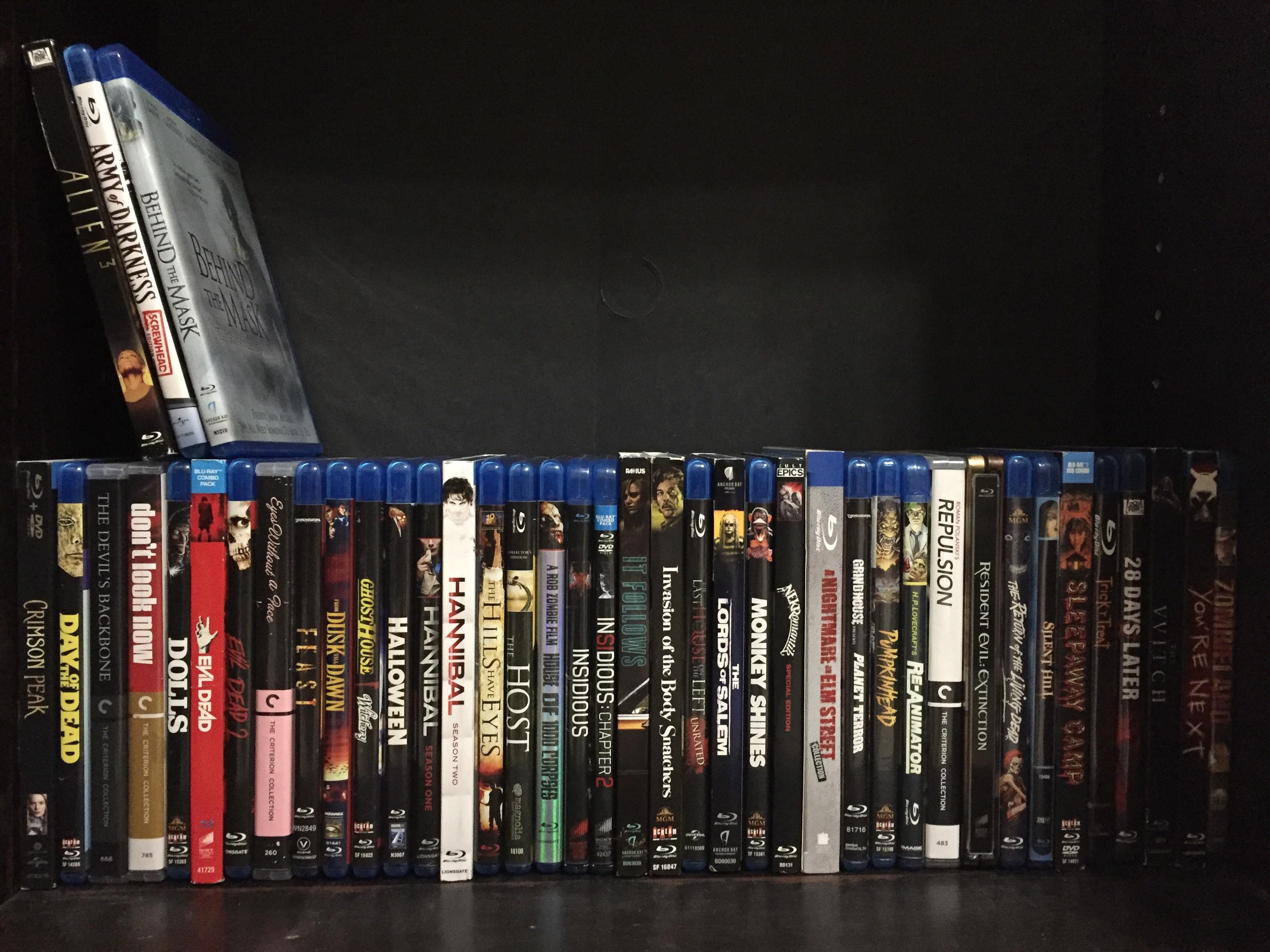 My BluRay Horror Collection (Some Criterion & Scream Factory) r