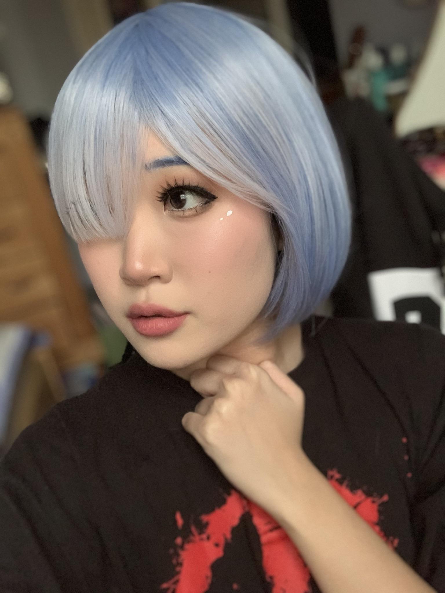 [Self] Makeup Test for Rem from ReZero r/cosplay