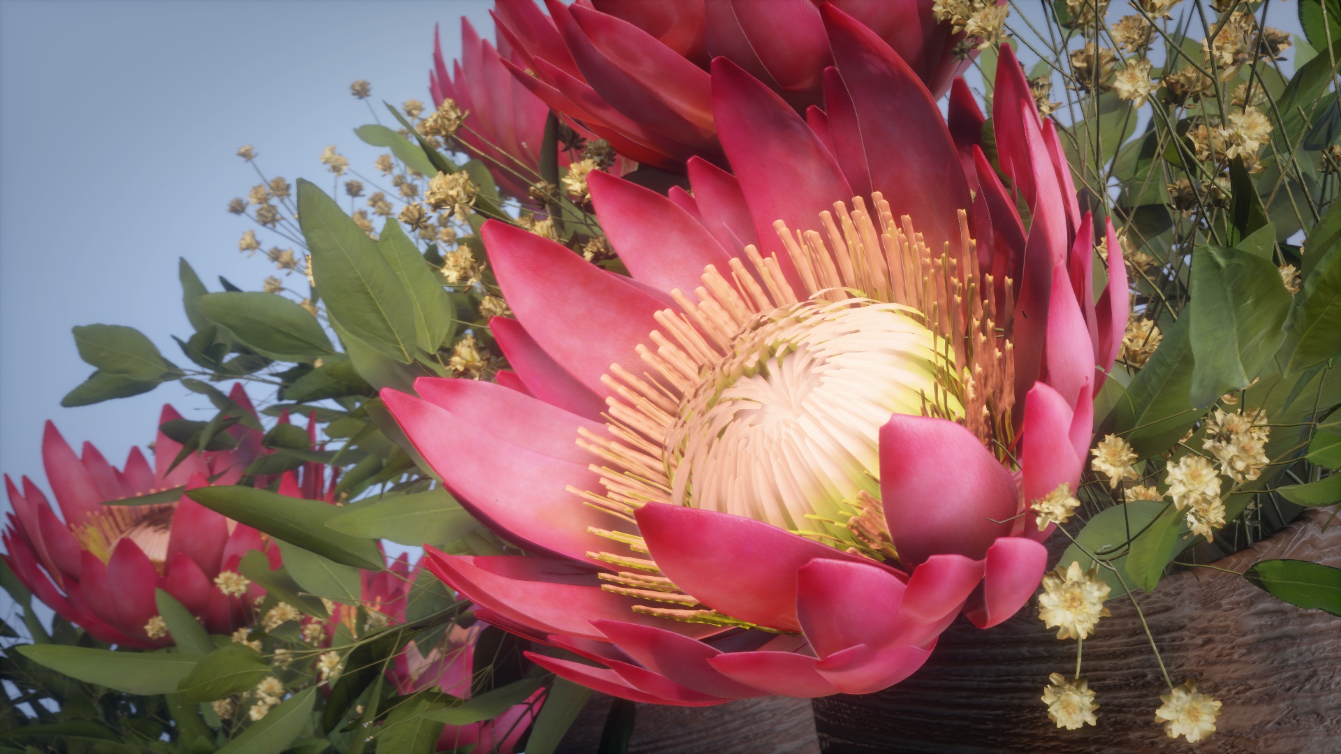 Outside version of my flower scene! Which one do you like most? r/URender