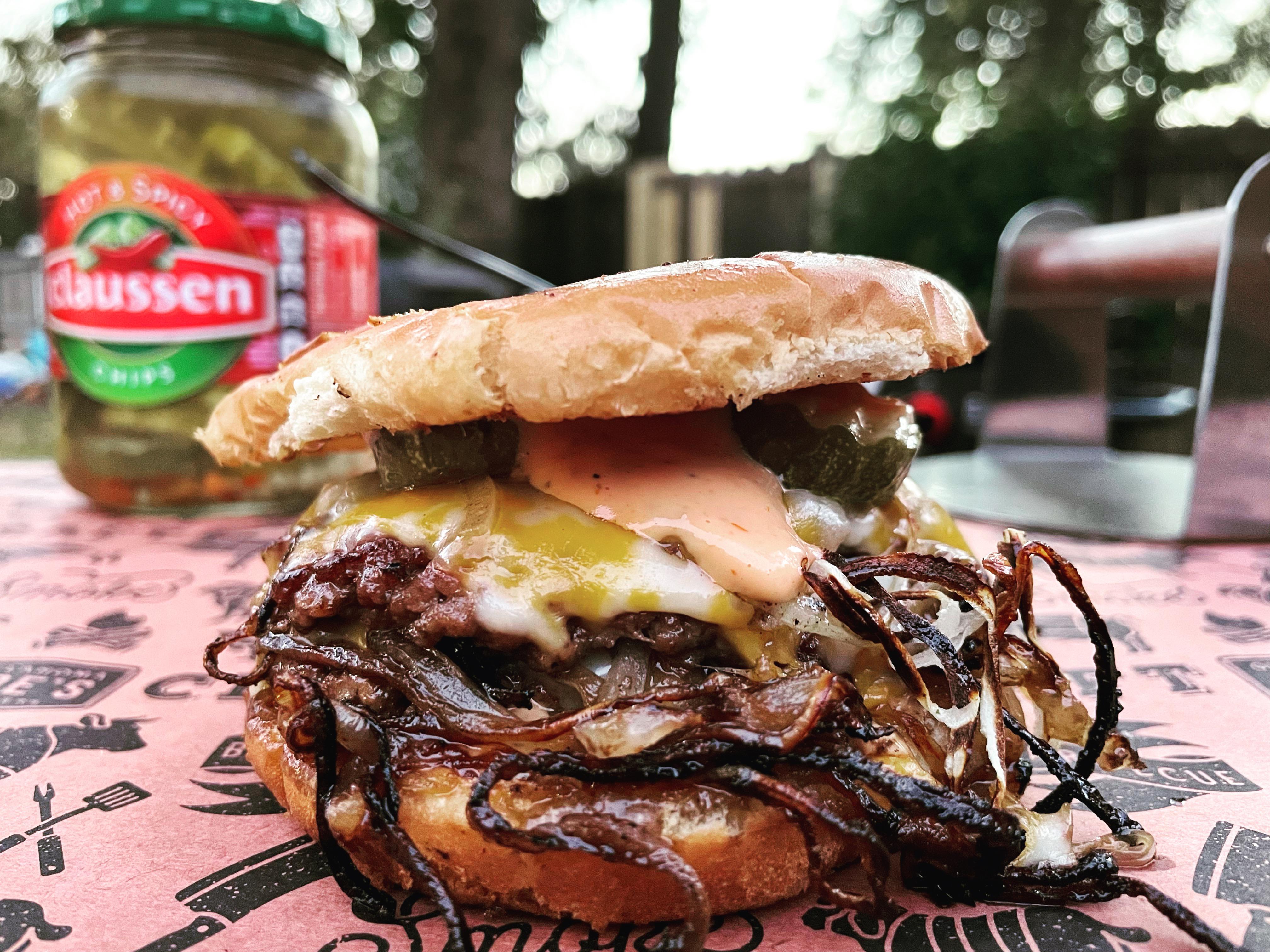 Homemade Oklahoma Onion Burger r/blackstonegriddle