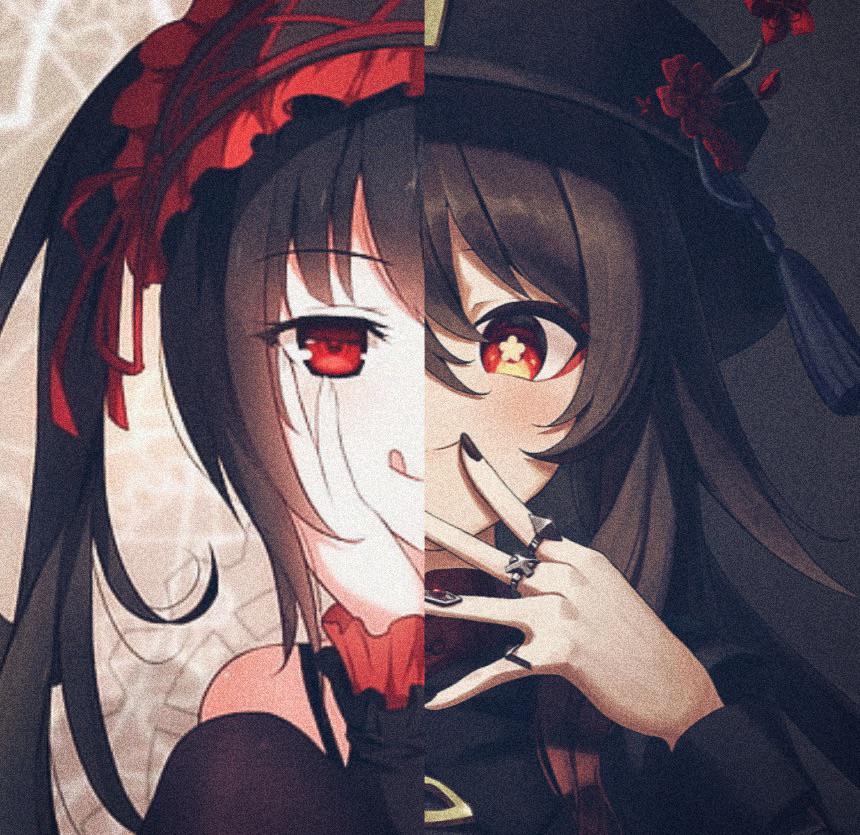 *fun fact* Hu Tao means Kurumi in Japanese and walnut in English