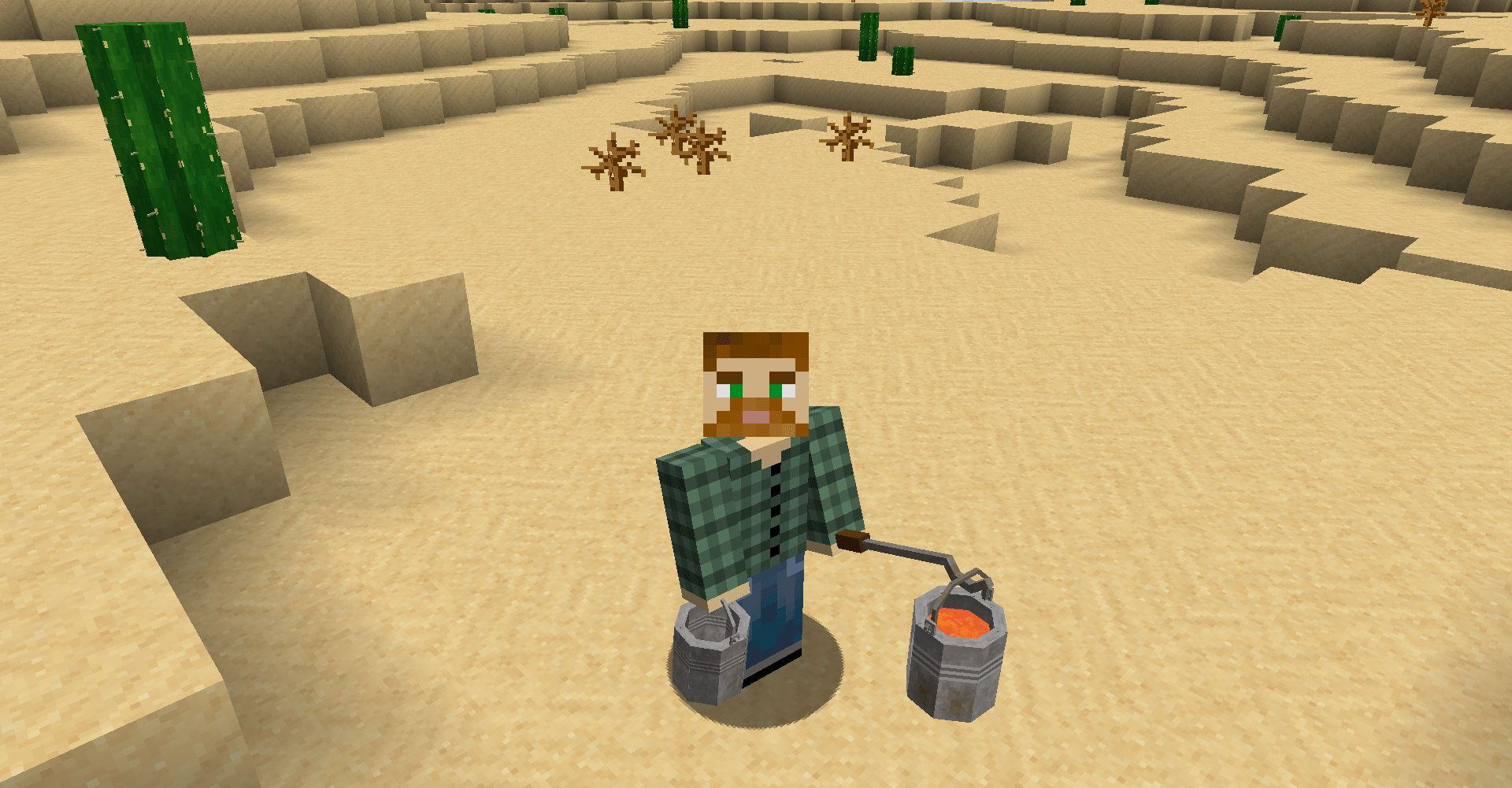 I'm working on a 1.12.2 post apocalypse theme resource pack that includes lava buckets that don