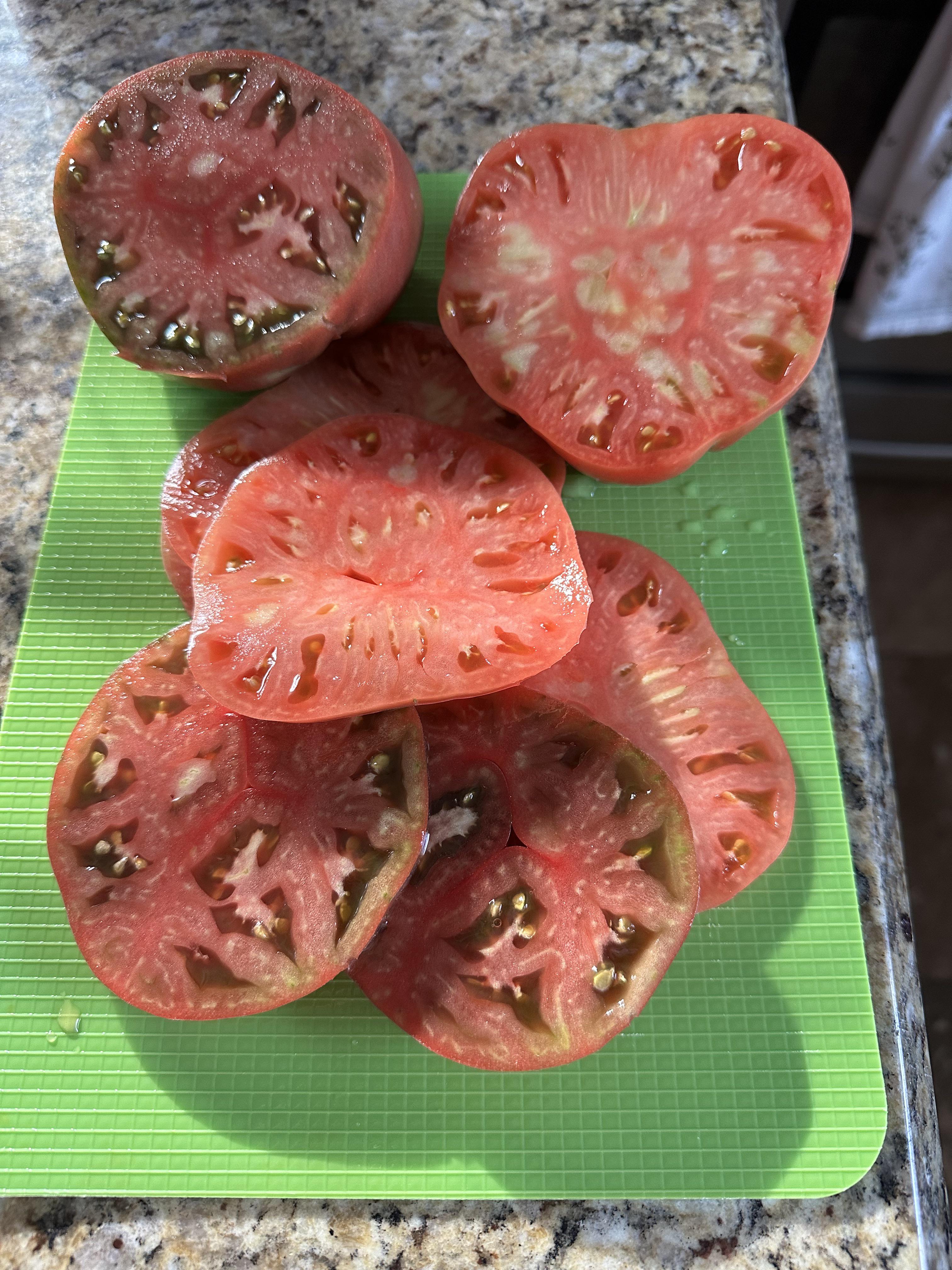 Pink Brandywine and Cherokee Purple r/tomatoes