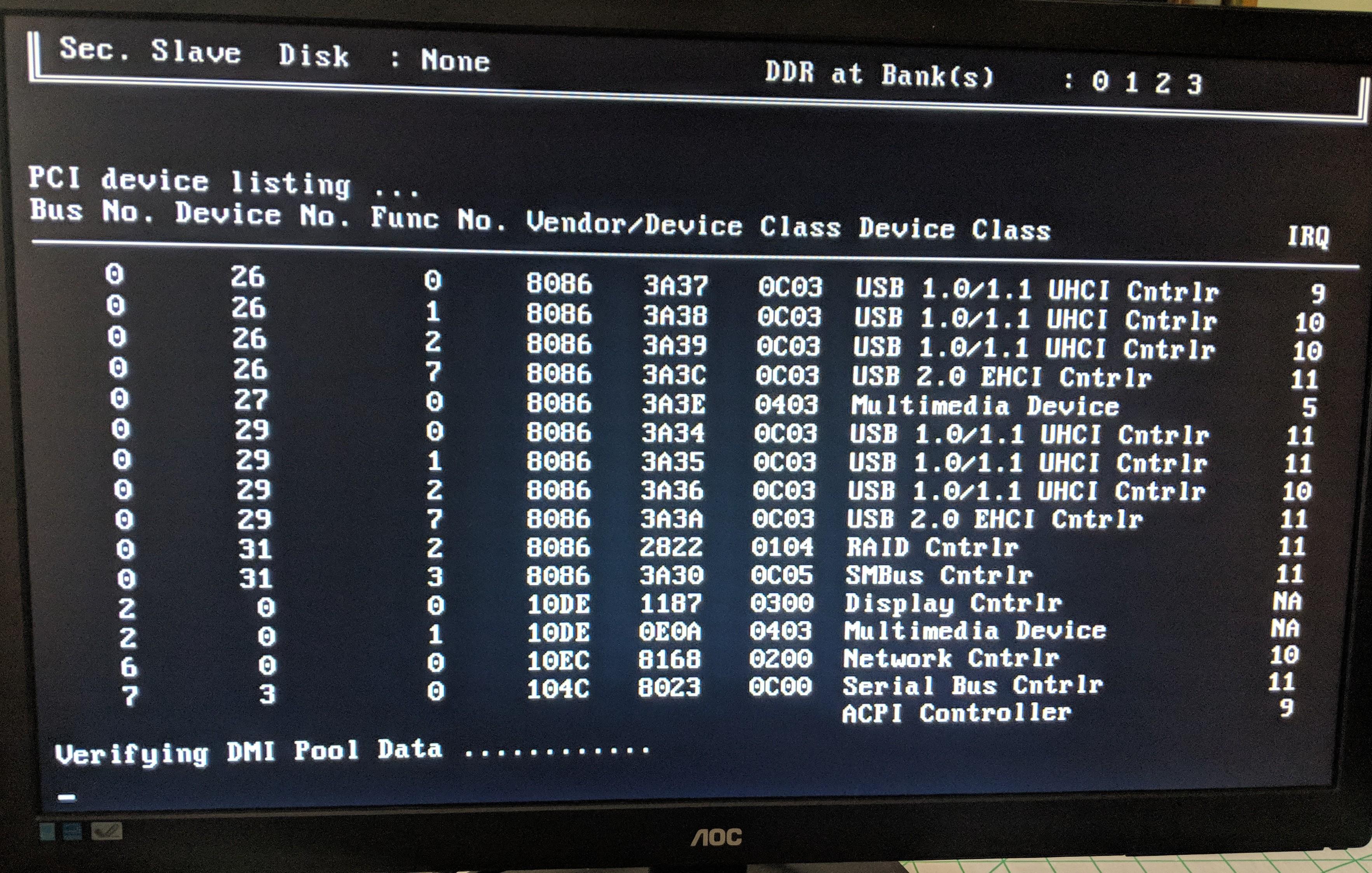 No idea what to do, computer starts up, shows this screen, and then