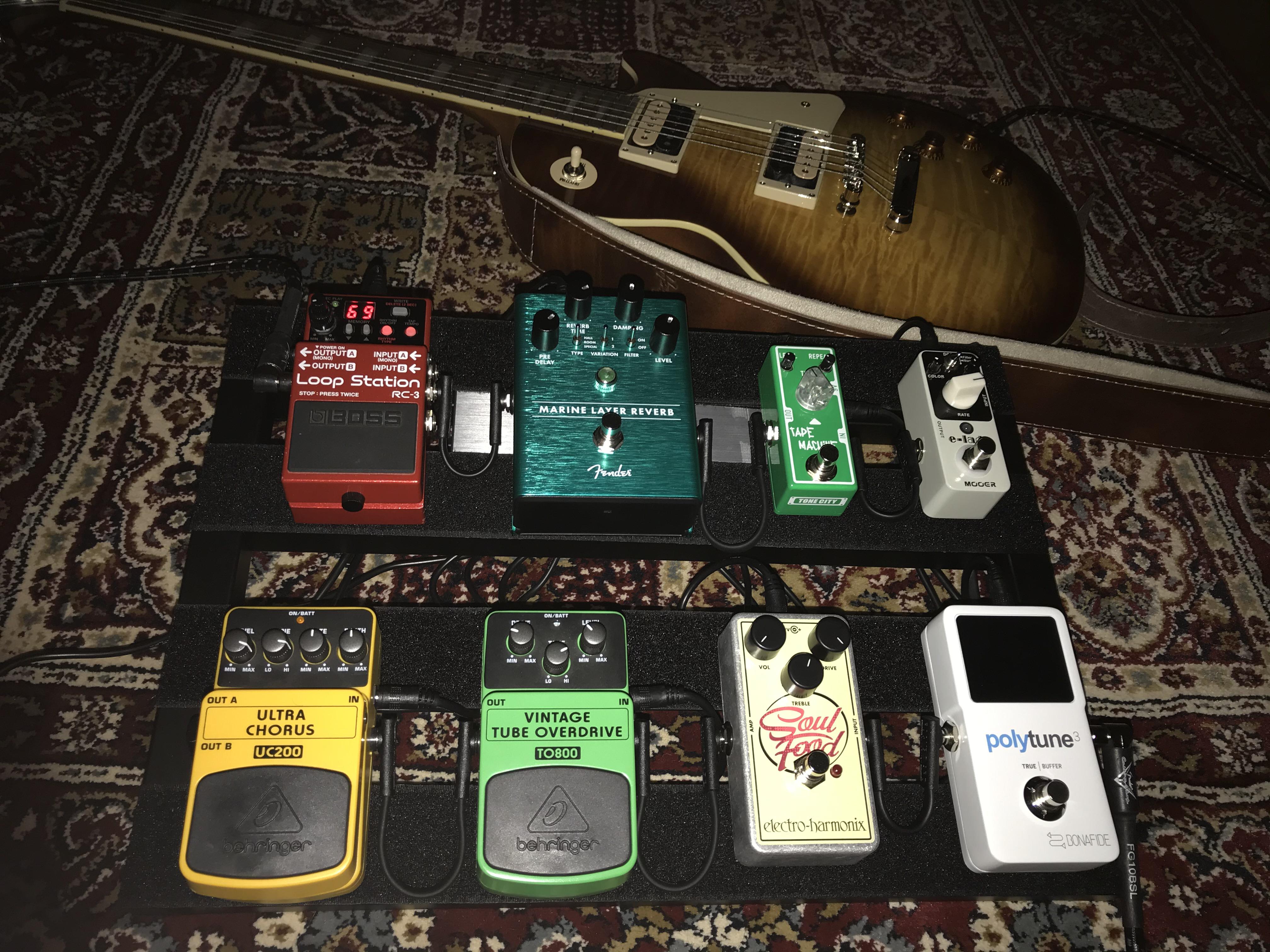 First pedalboard build and new guitar! r/pedalboards