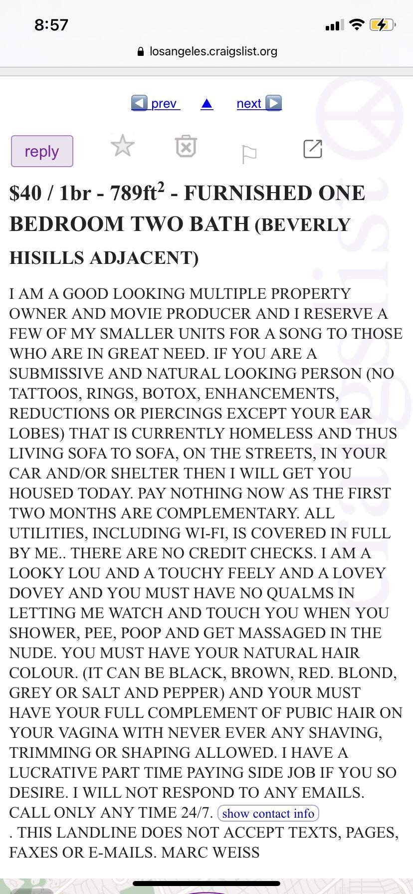 Just found on Craigslist. Very creepy r/HolUp
