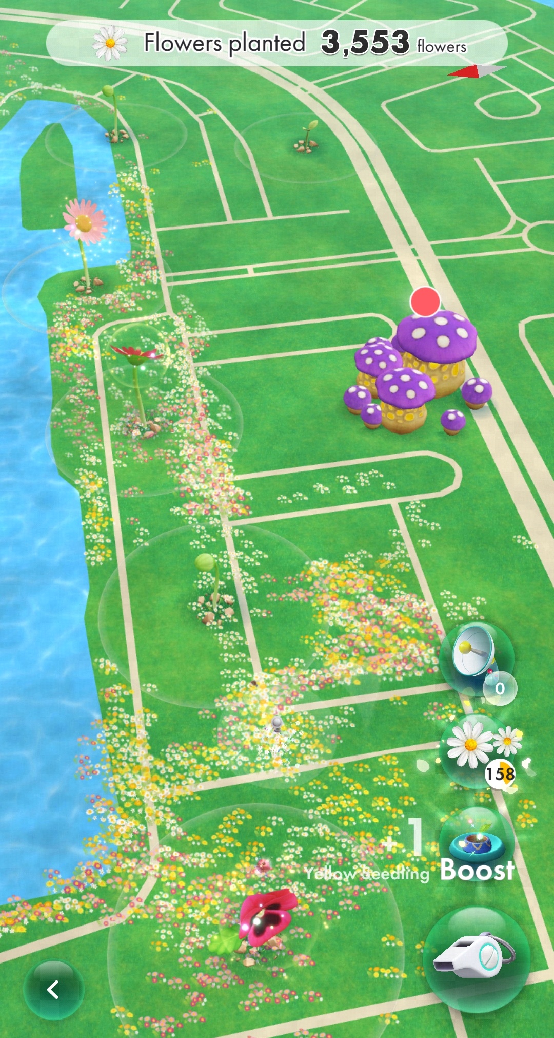 My solo flower planting r/Pikmin