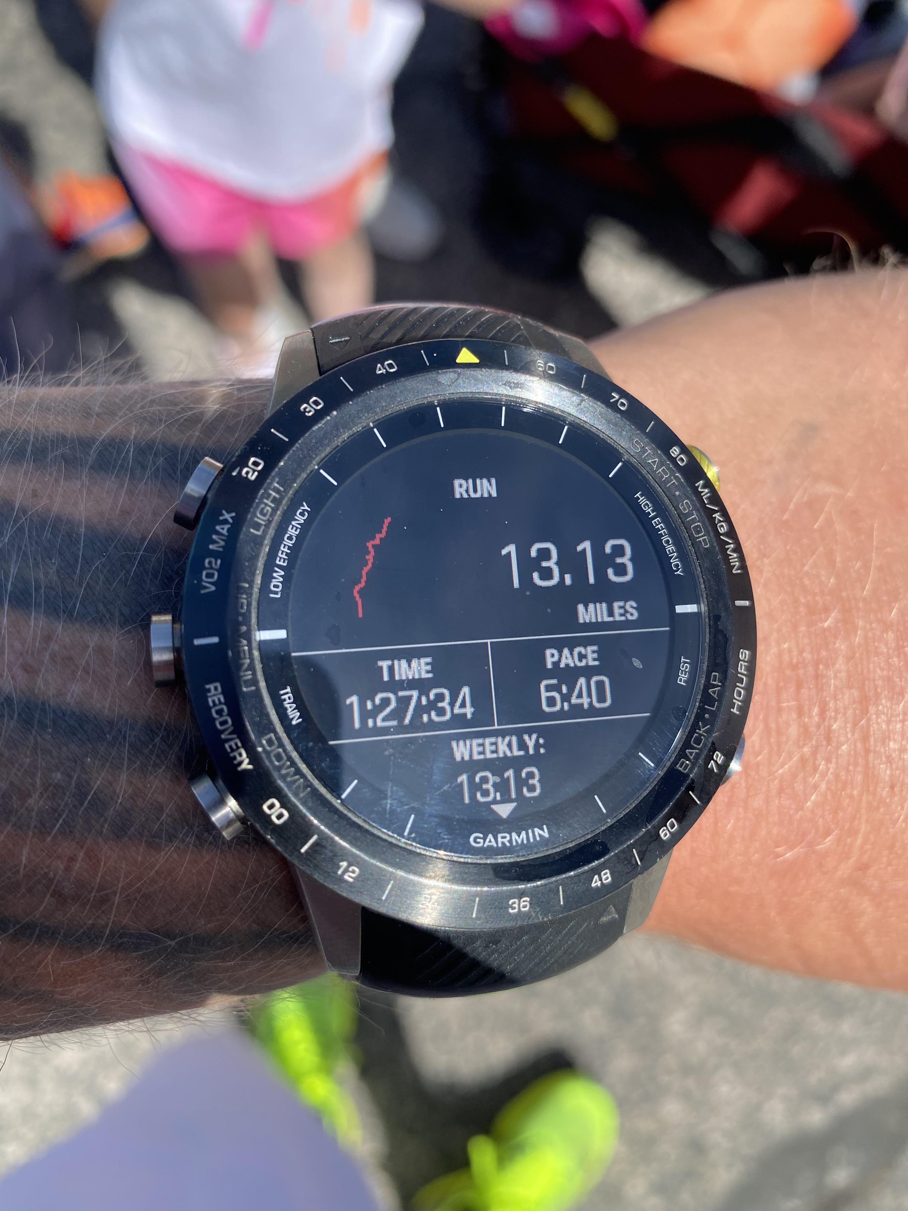 Half Marathon PR. Love my athlete! r/Garmin
