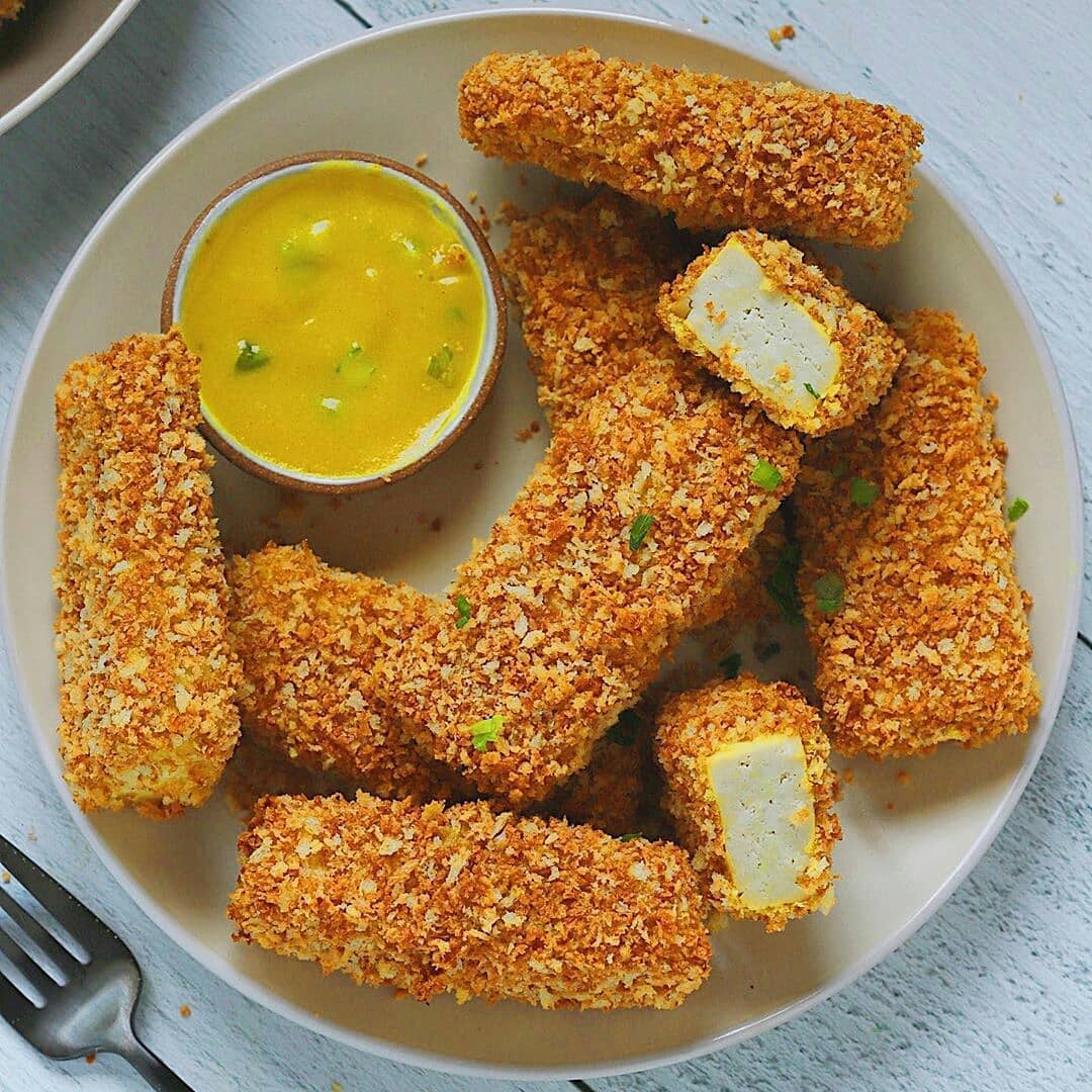 Vegan “Honey” Mustard Tofu Tenders r/foodhacks
