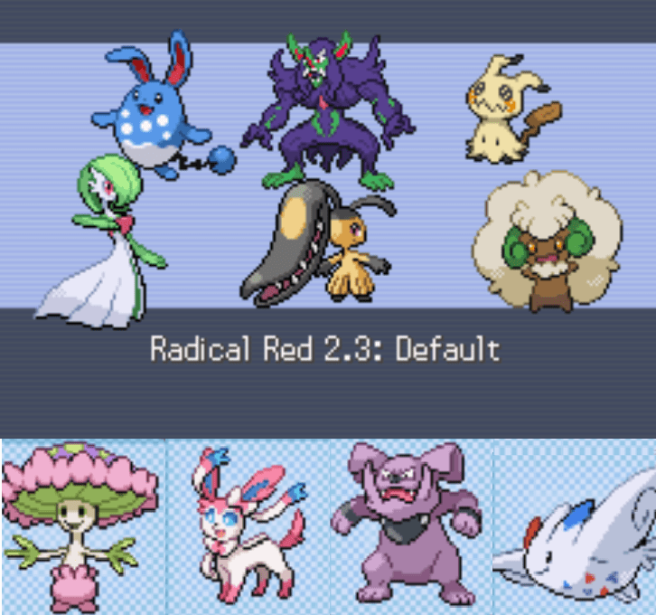 Radical Red V 2.3a Fairy Monotype r/PokemonHallOfFame