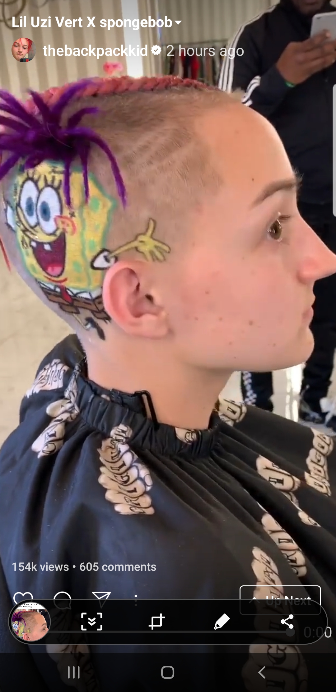 The Backpack Kid must be stopped. This has gone too far. Spongebob x