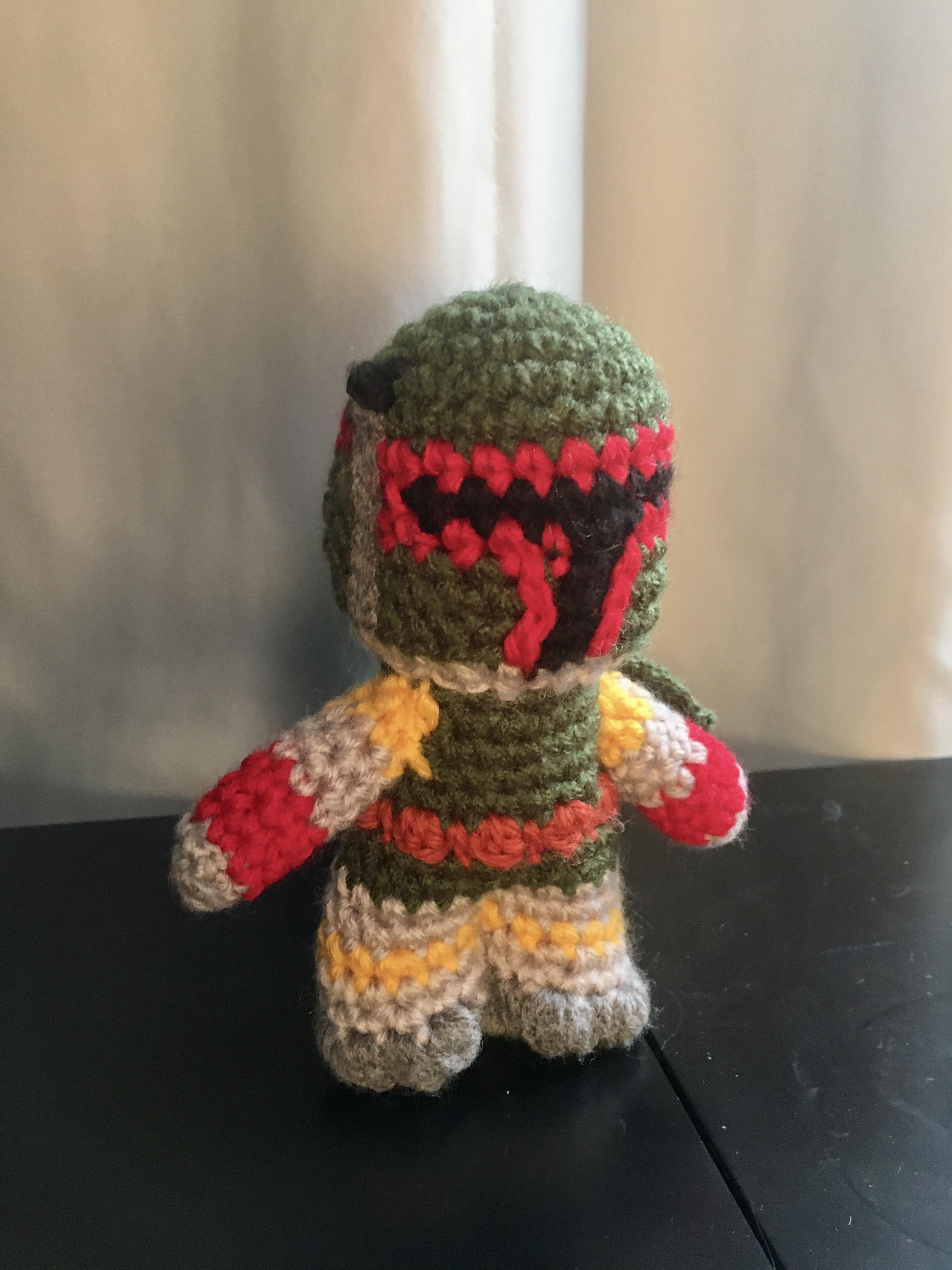 A tiny Boba Fett I just finished. I love it! crochet