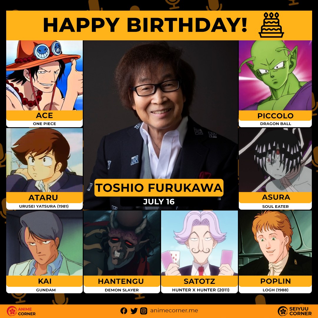 Happy 77th birthday to Furukawa Toshio who voices as Ace r/OnePiece