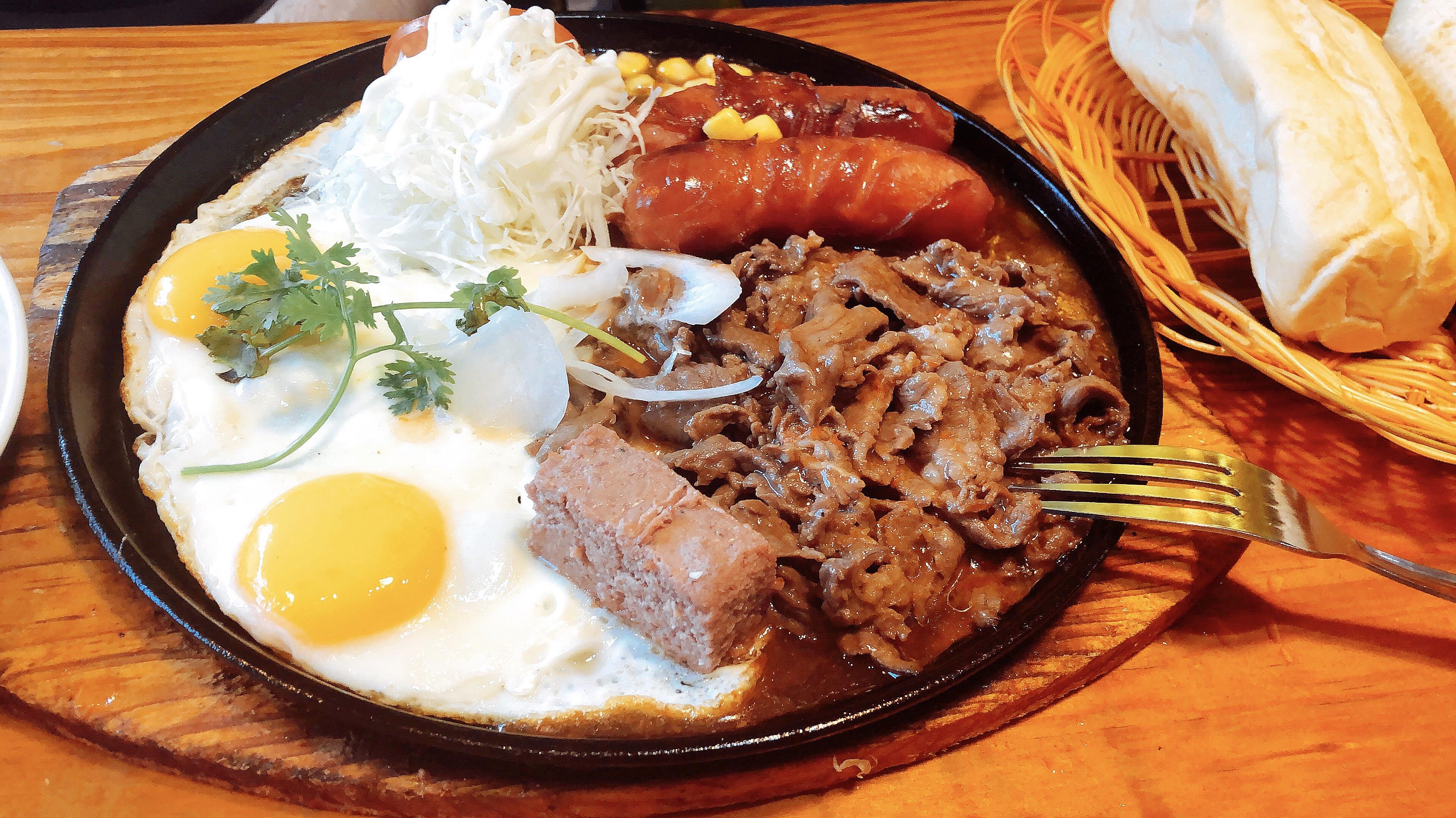 Vietnamese steak and eggs for 6 dollars (not pictured side of fries
