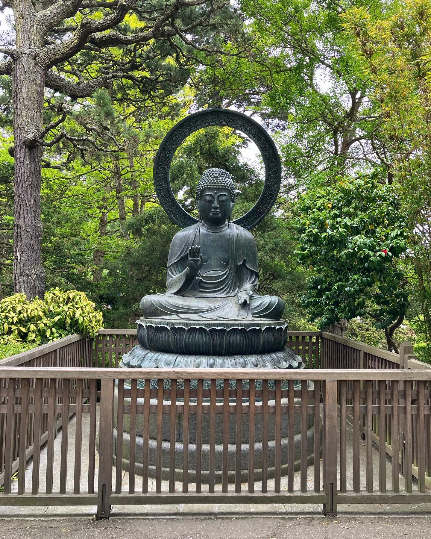 Buddha Statue at the Japanese Tea Garden in San Francisco's Golden Gate