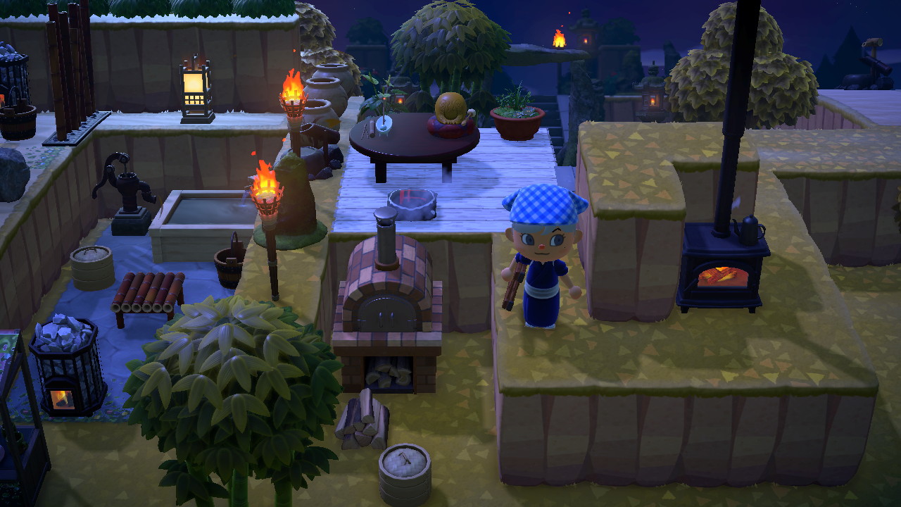 A sneak peak of my outdoor bath r/AnimalCrossing