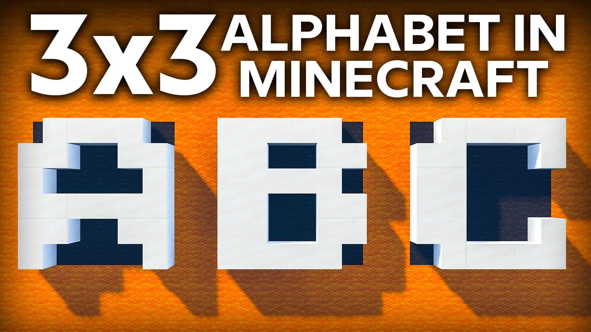 How to Build 3x3 Letters in Minecraft (link in the comments) r
