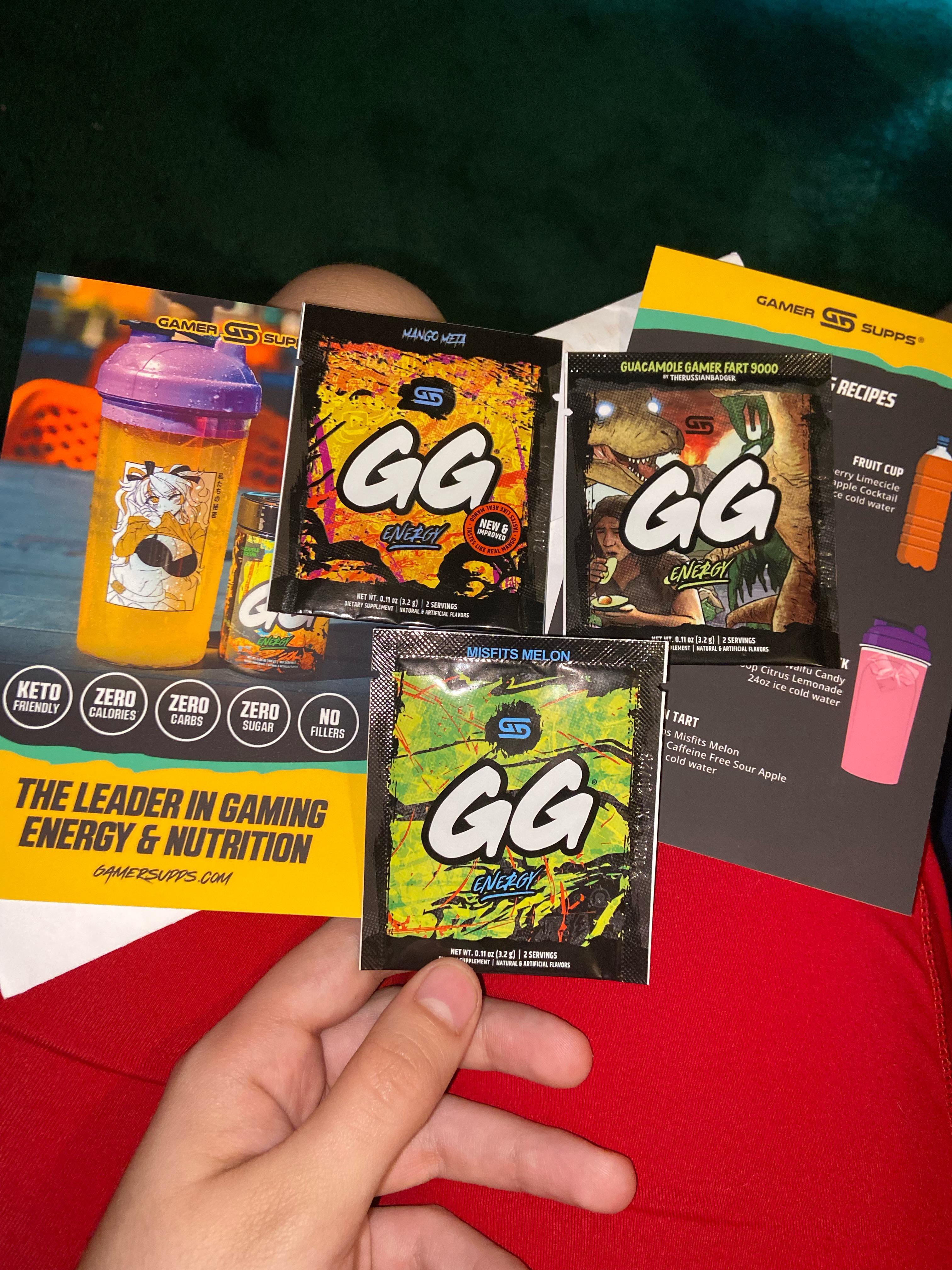 Got my free gamersupps today 🙏🏻😩 but I’m concerned about the guacamole