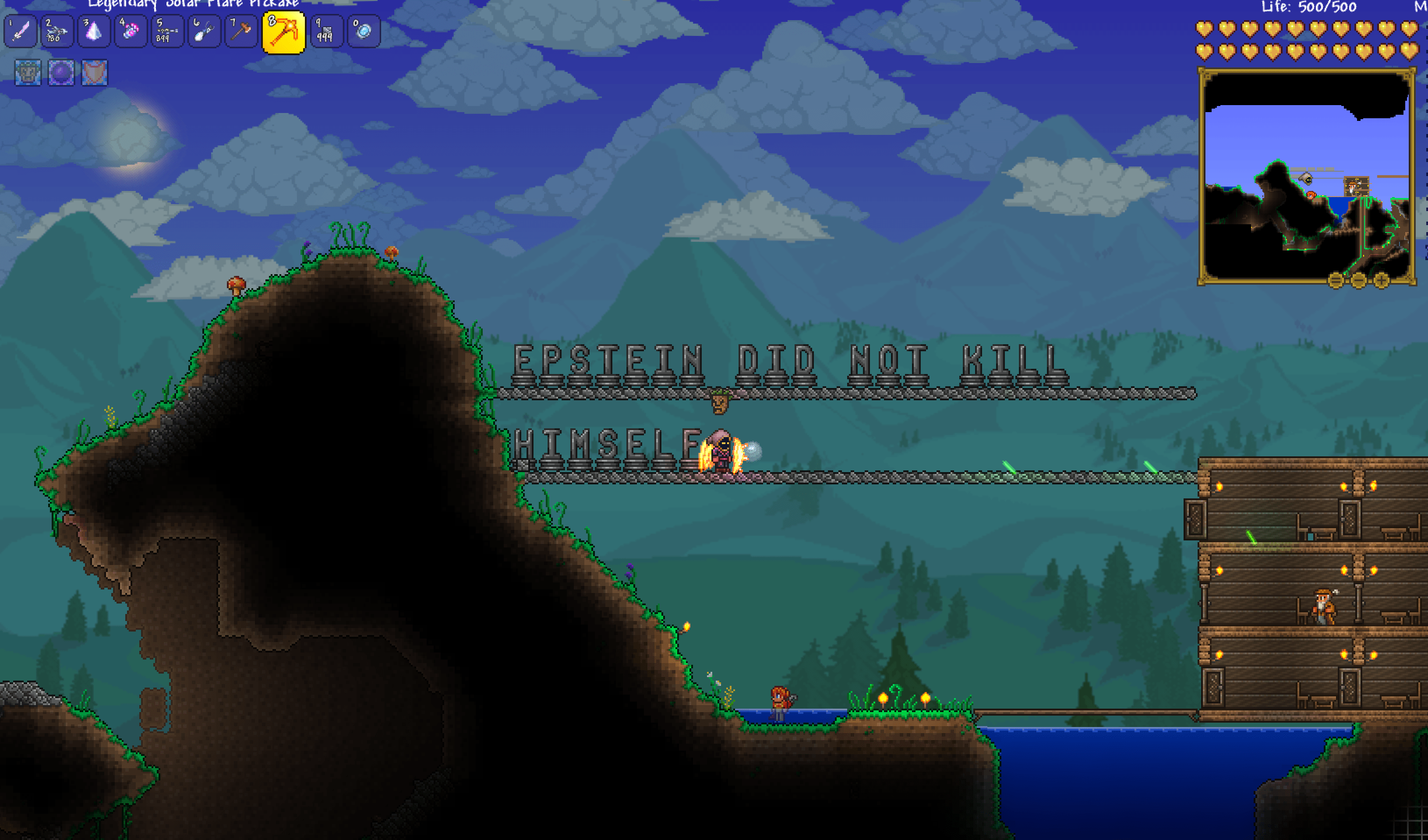 how do you like my statue collection? r/Terraria