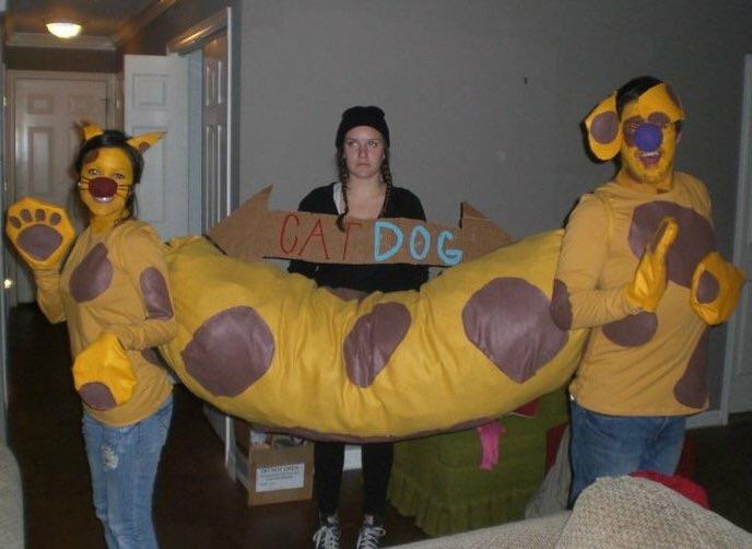 Catdog Halloween costume. r/pics