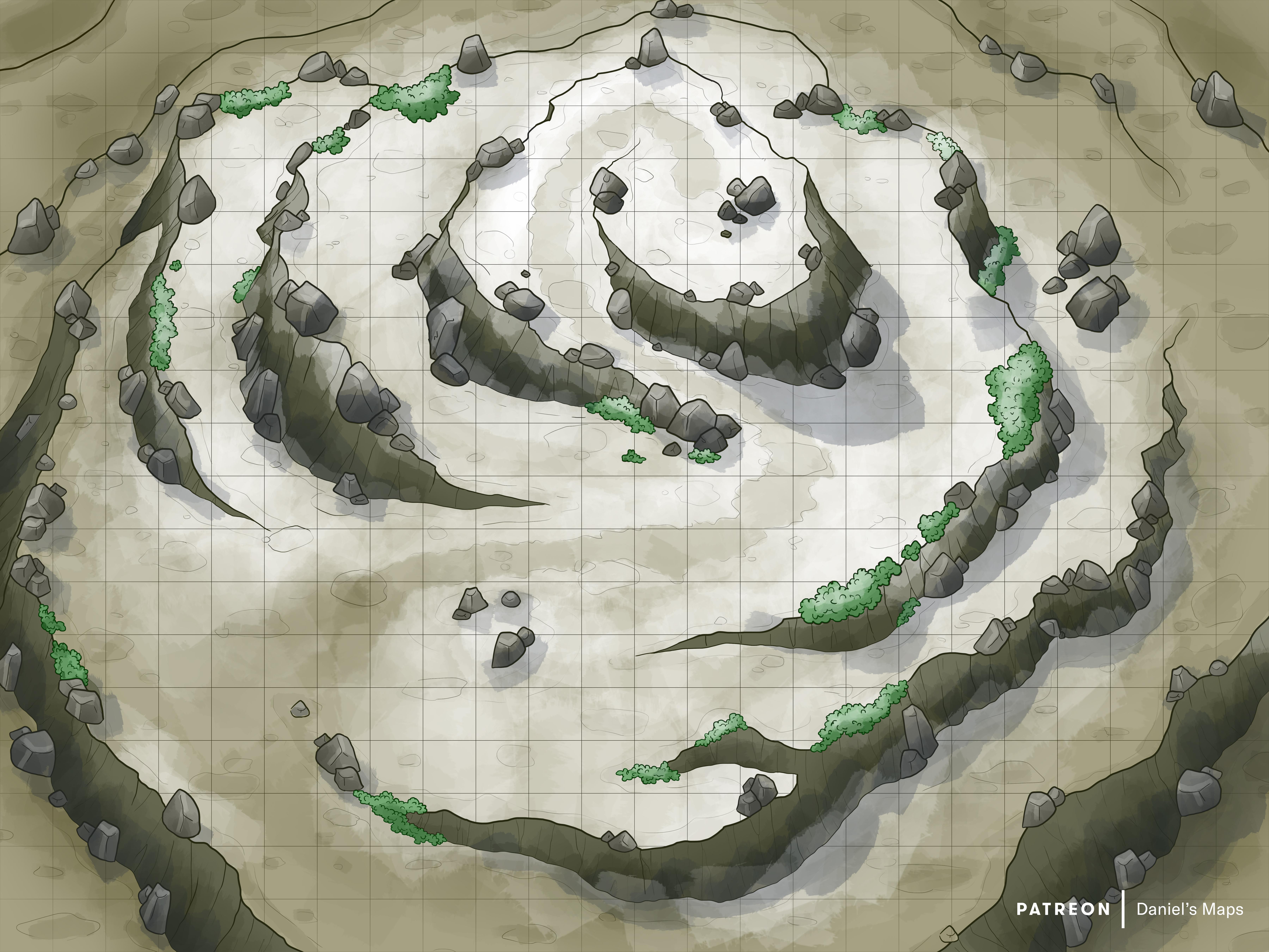 Mountain Peak [Battlemap] [18x24] [5400x7200px] r/FantasyMaps