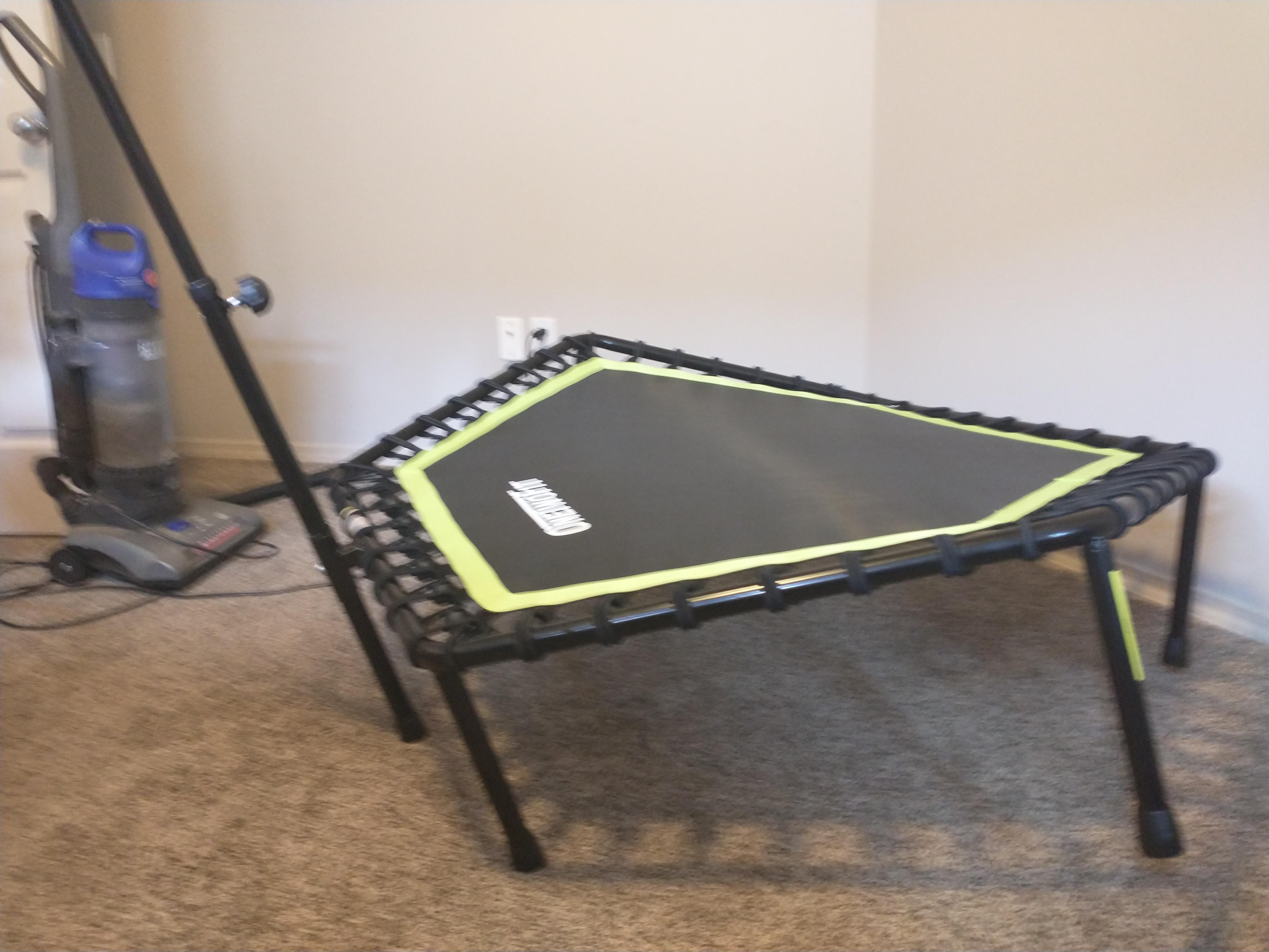 Stored my trampoline on its side for a few months, now it's warped how do I fix it guys?? r