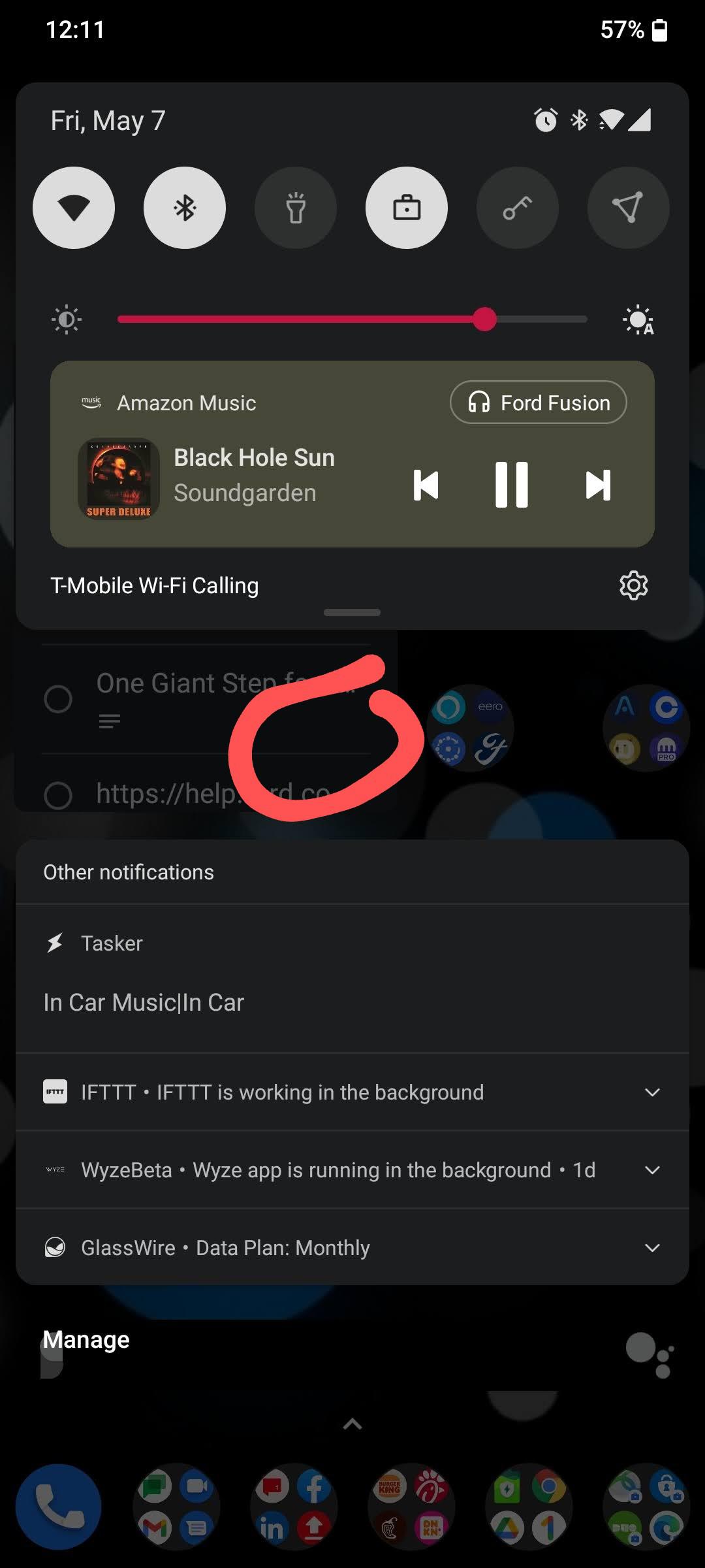 What is with the blank space in the shade? Running OOS 11.0.0.2 HD65AA