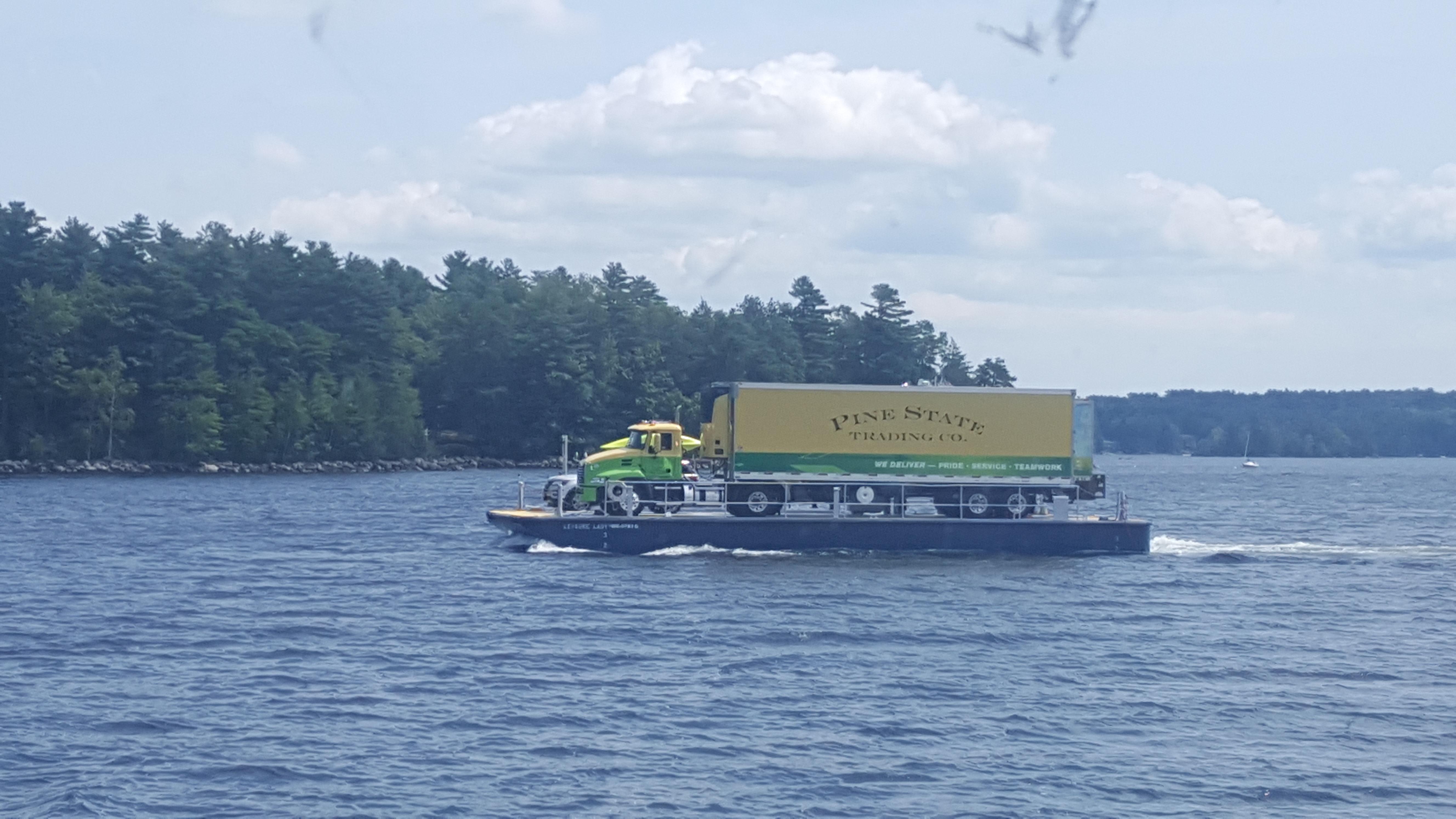 Just another day in the life of a delivery driver to Frye Island on