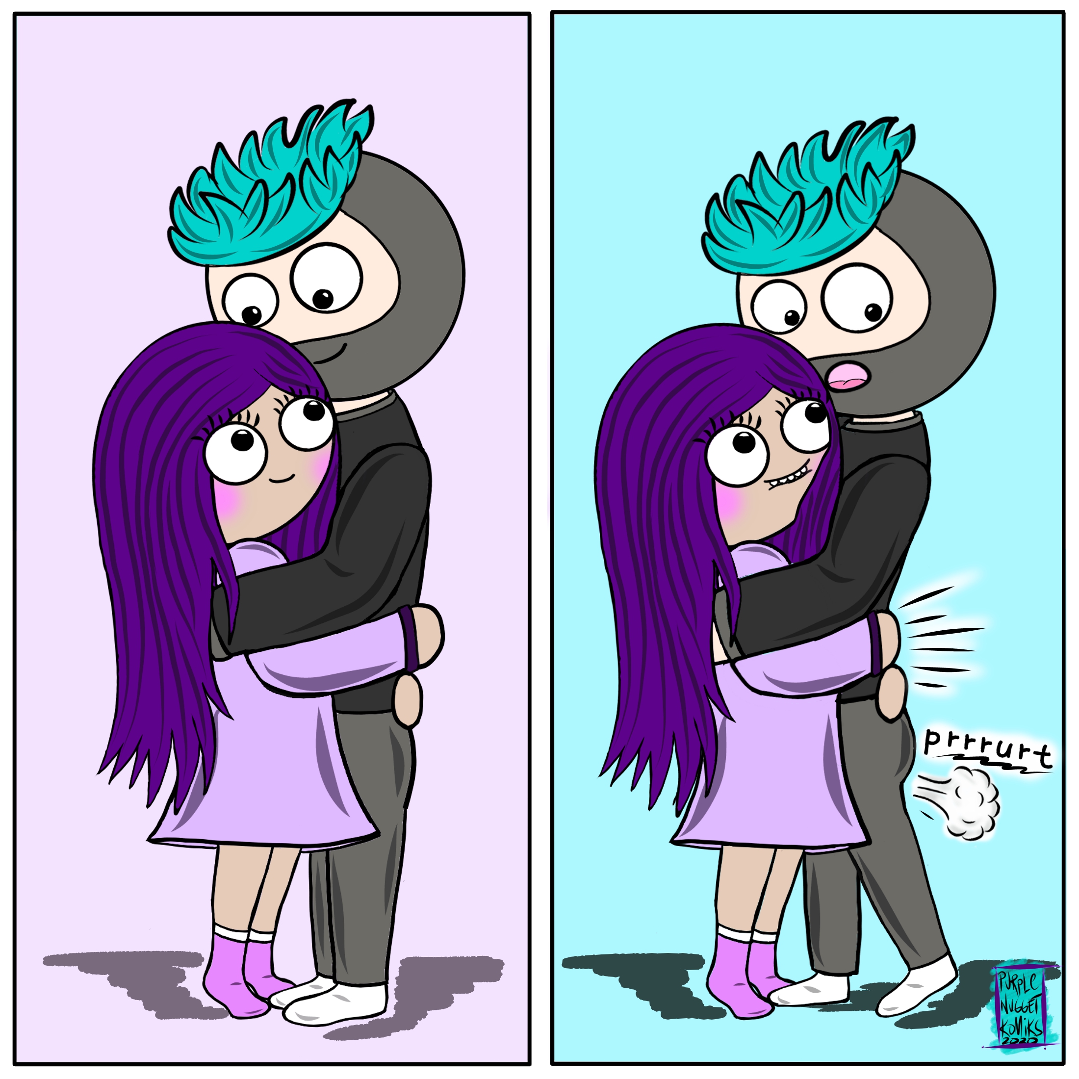 Fart Hugs lead to a strong & healthy relationship. Love is ALWAYS in
