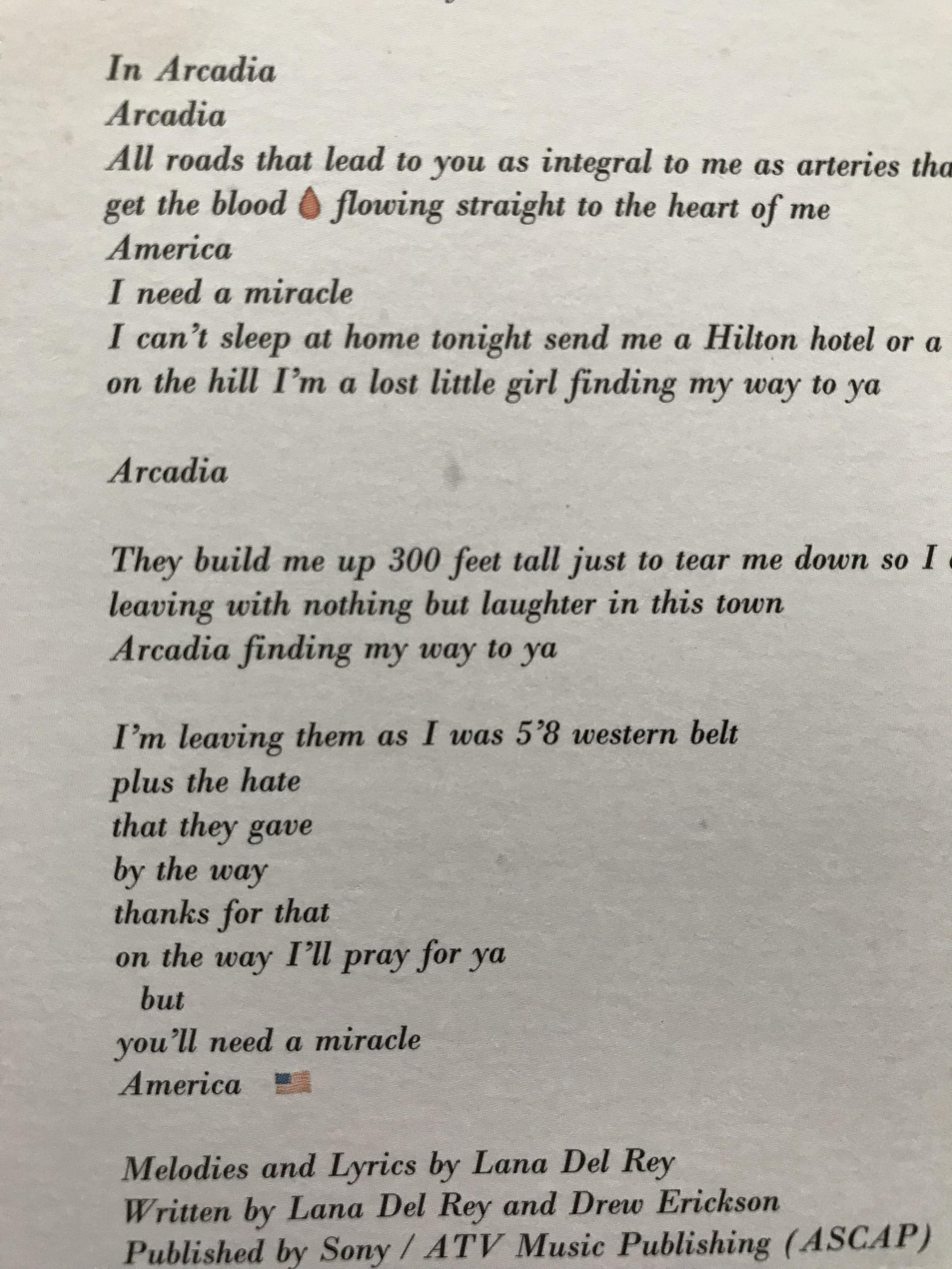 Lana putting Emojis in her lyrics just makes me smile for some reason 🩸