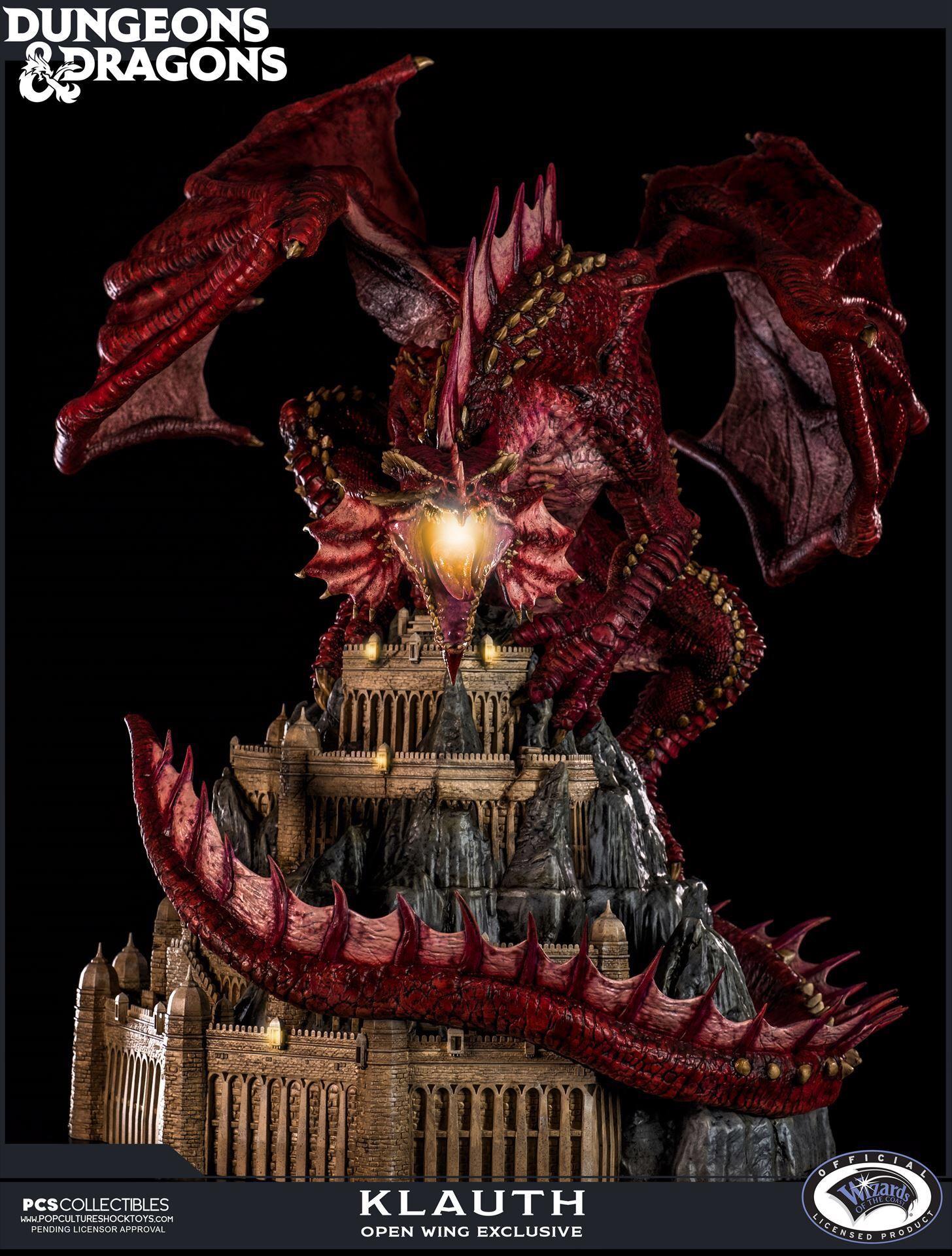 PCS Collectibles Klauth red dragon Statue information r