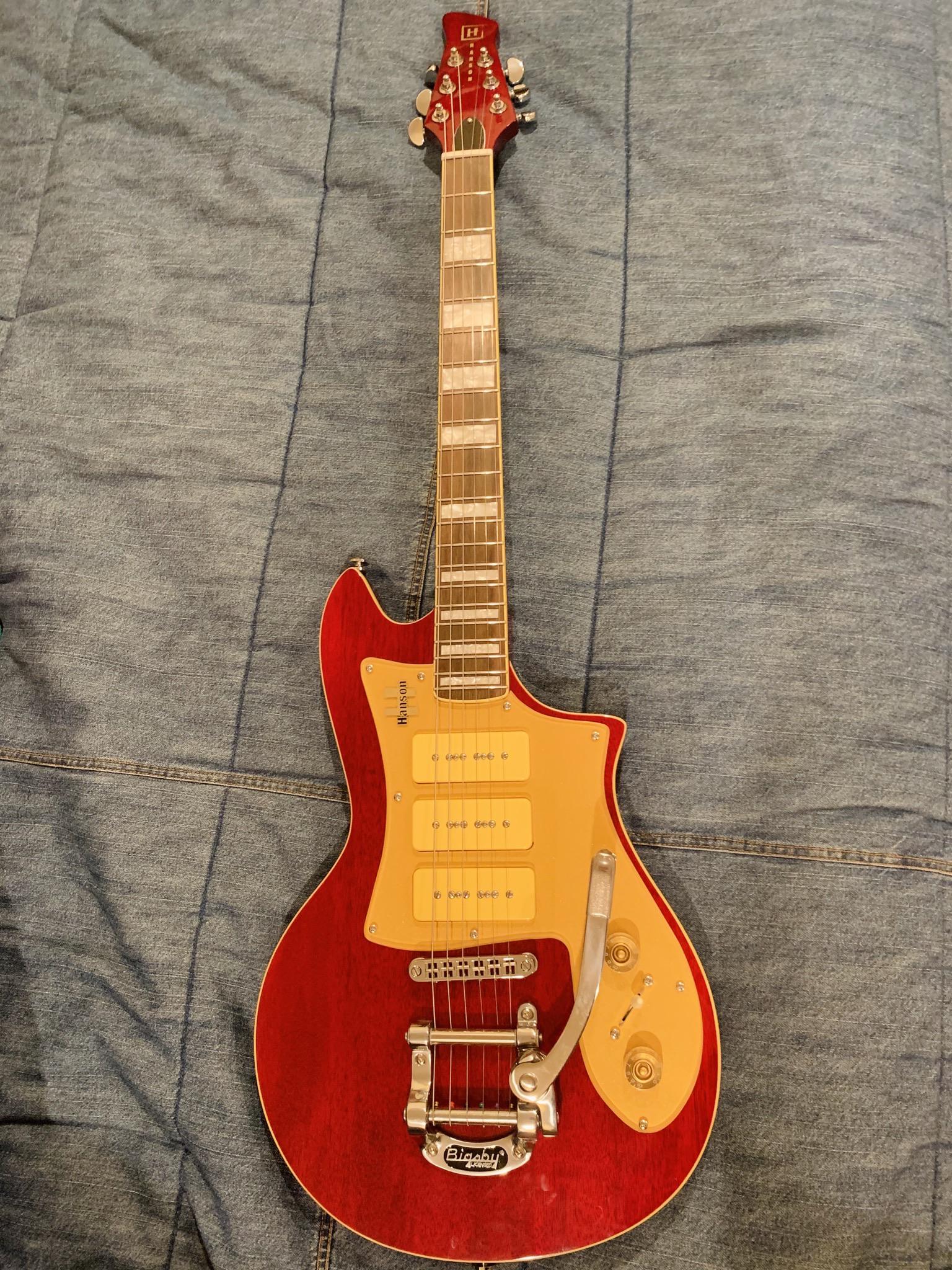 Acoustic player’s very first electric guitar how’d I do? r/guitarporn
