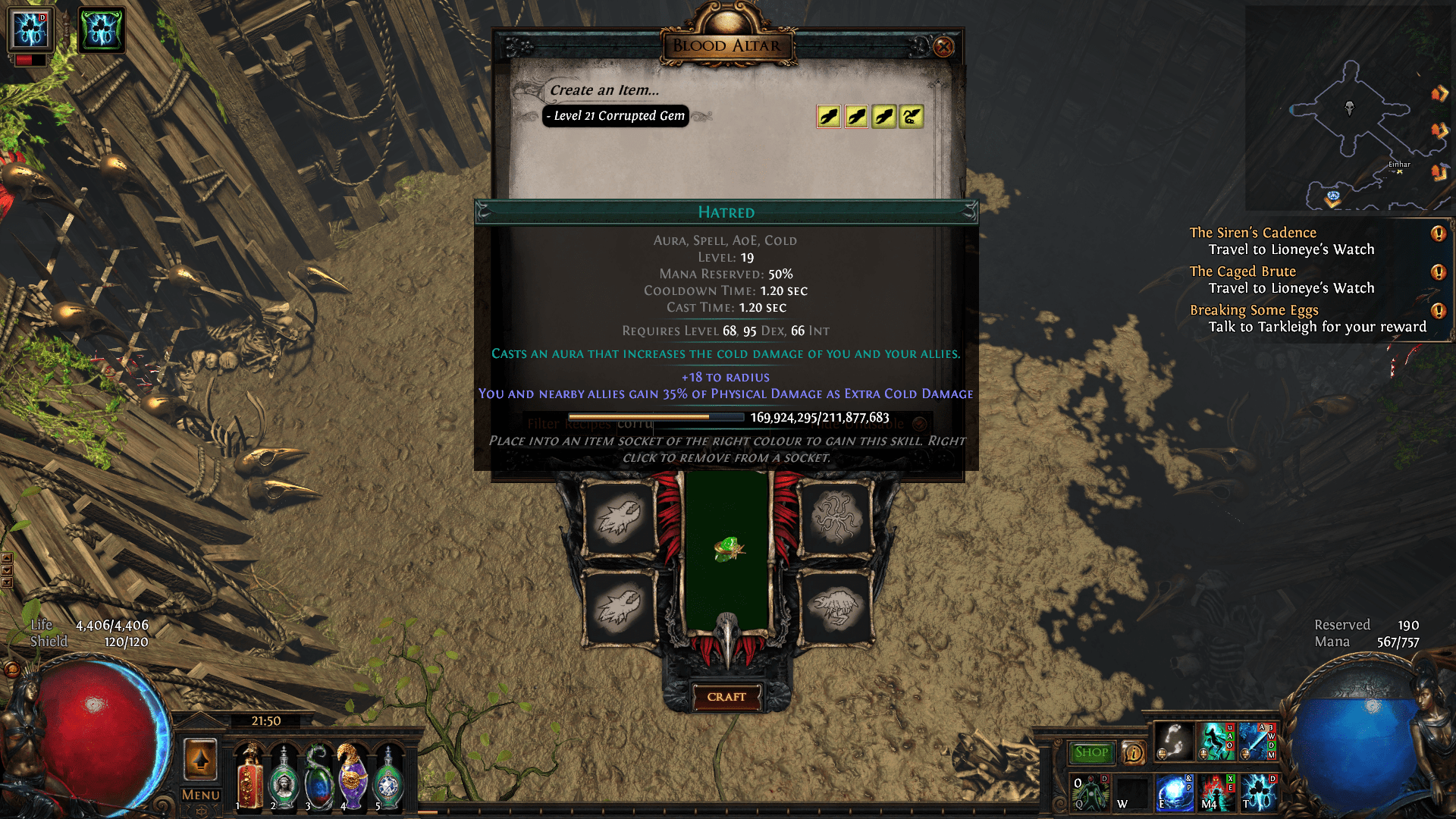 Skill gem vendor recipe