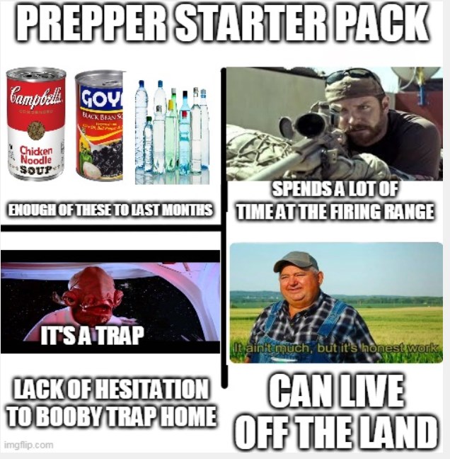 Prepper Starter Pack r/starterpacks
