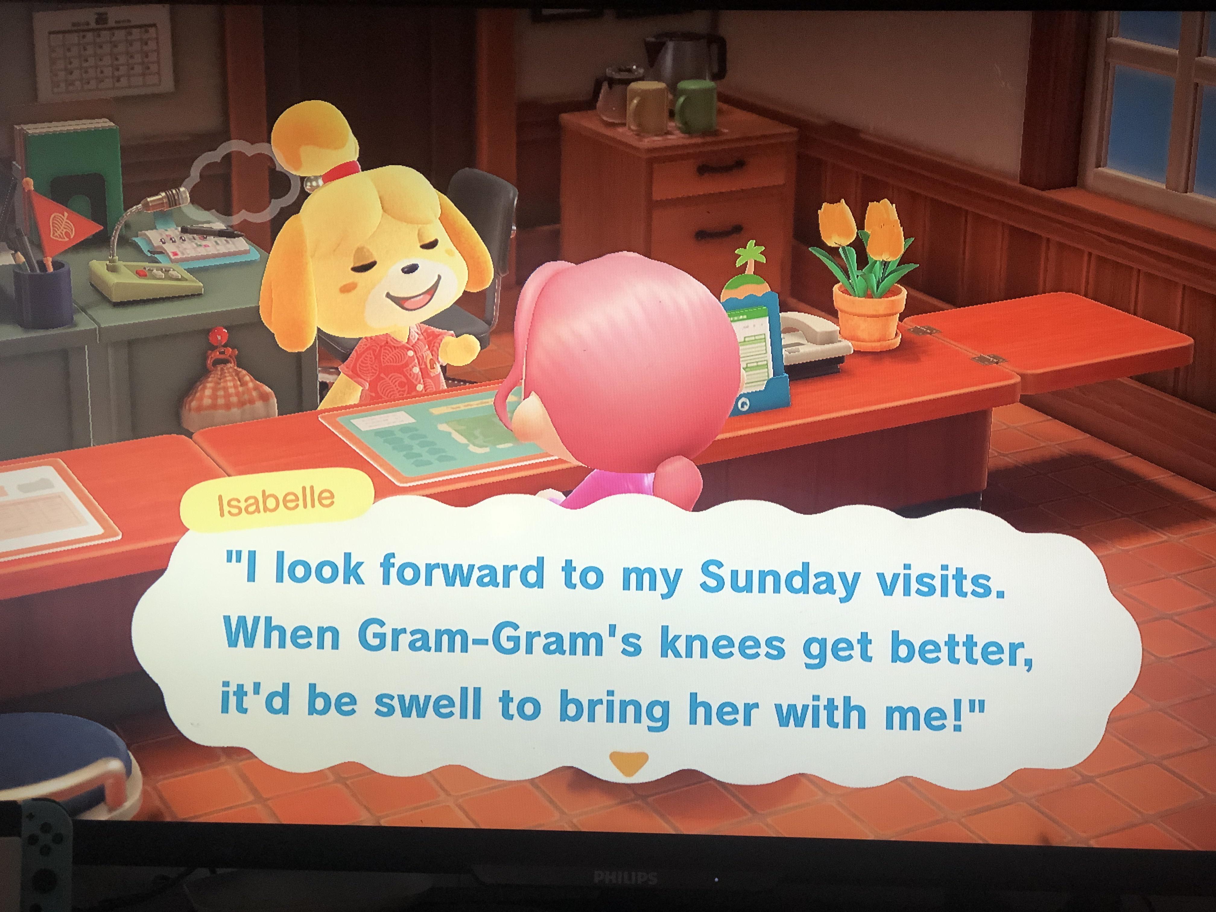 JOAN IS NOT DEAD. SHE JUST HAS BAD KNEES r/AnimalCrossing