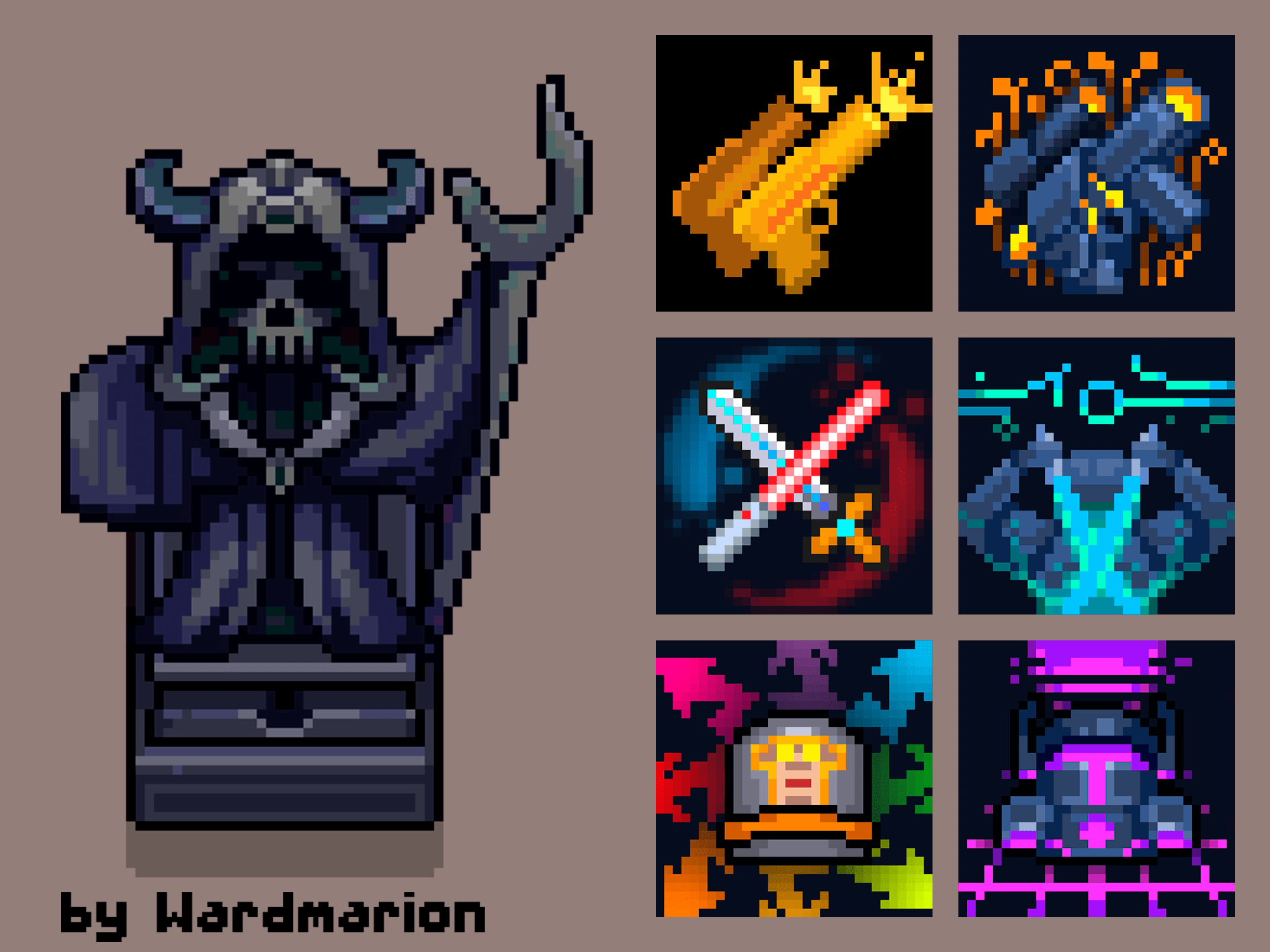 Random Stuff 2 Statue of Necromancer & 2.0 skill icons for Knight r