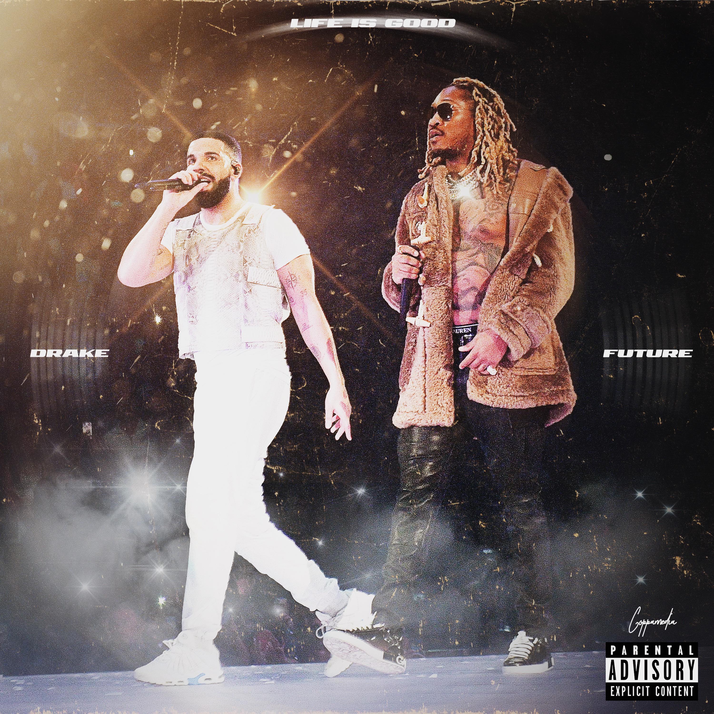 Life is good cover art design r/Drizzy