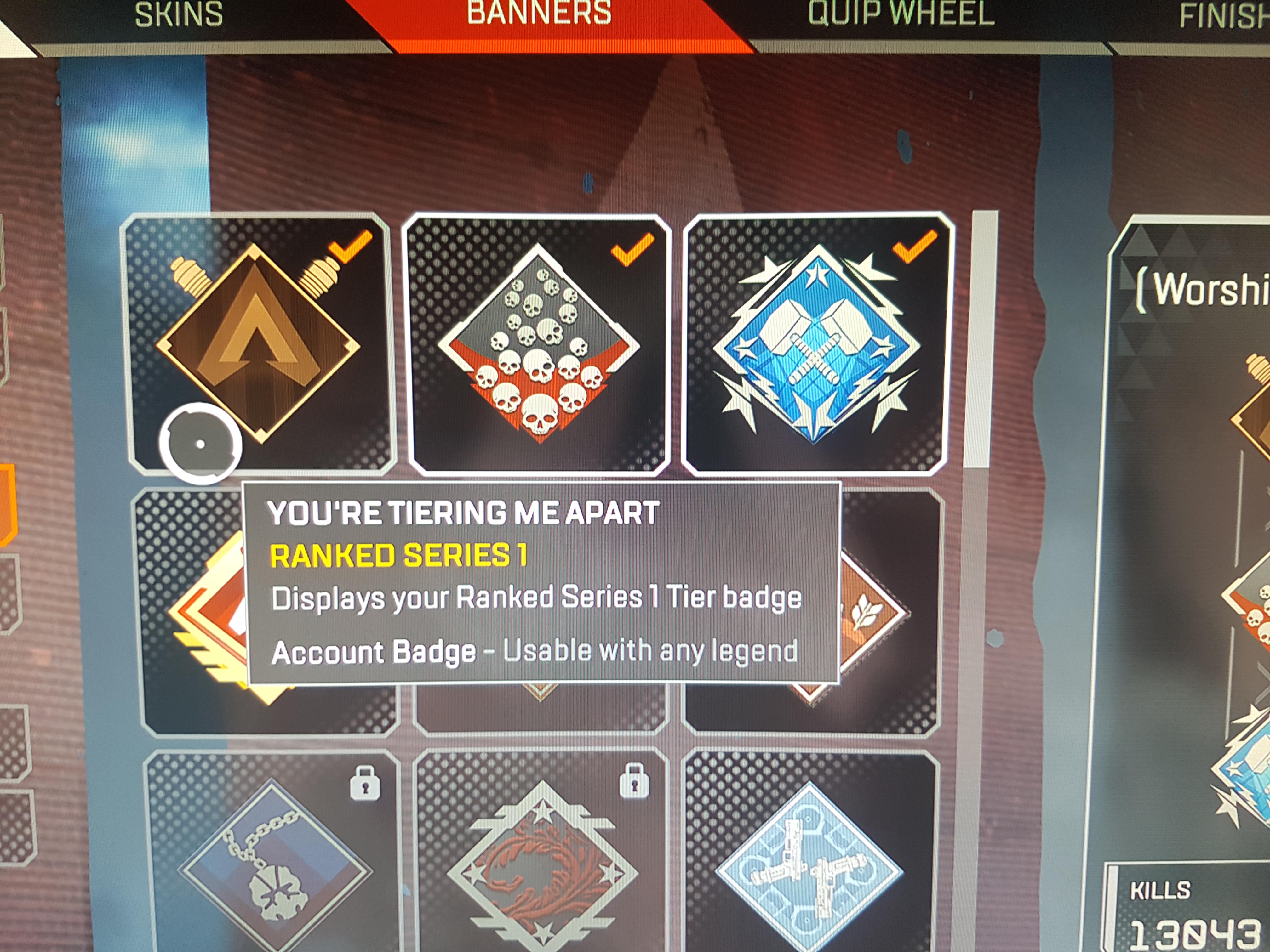 Is this the predator badge? If so im disappointed with the look. apexlegends