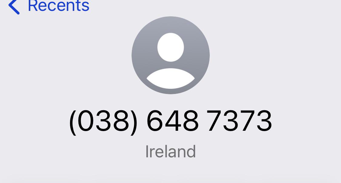 Is this phone number a scam?I can’t find which county is 038.I’m
