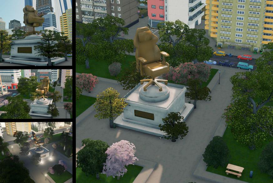 Gaming Chair Park CitiesSkylines