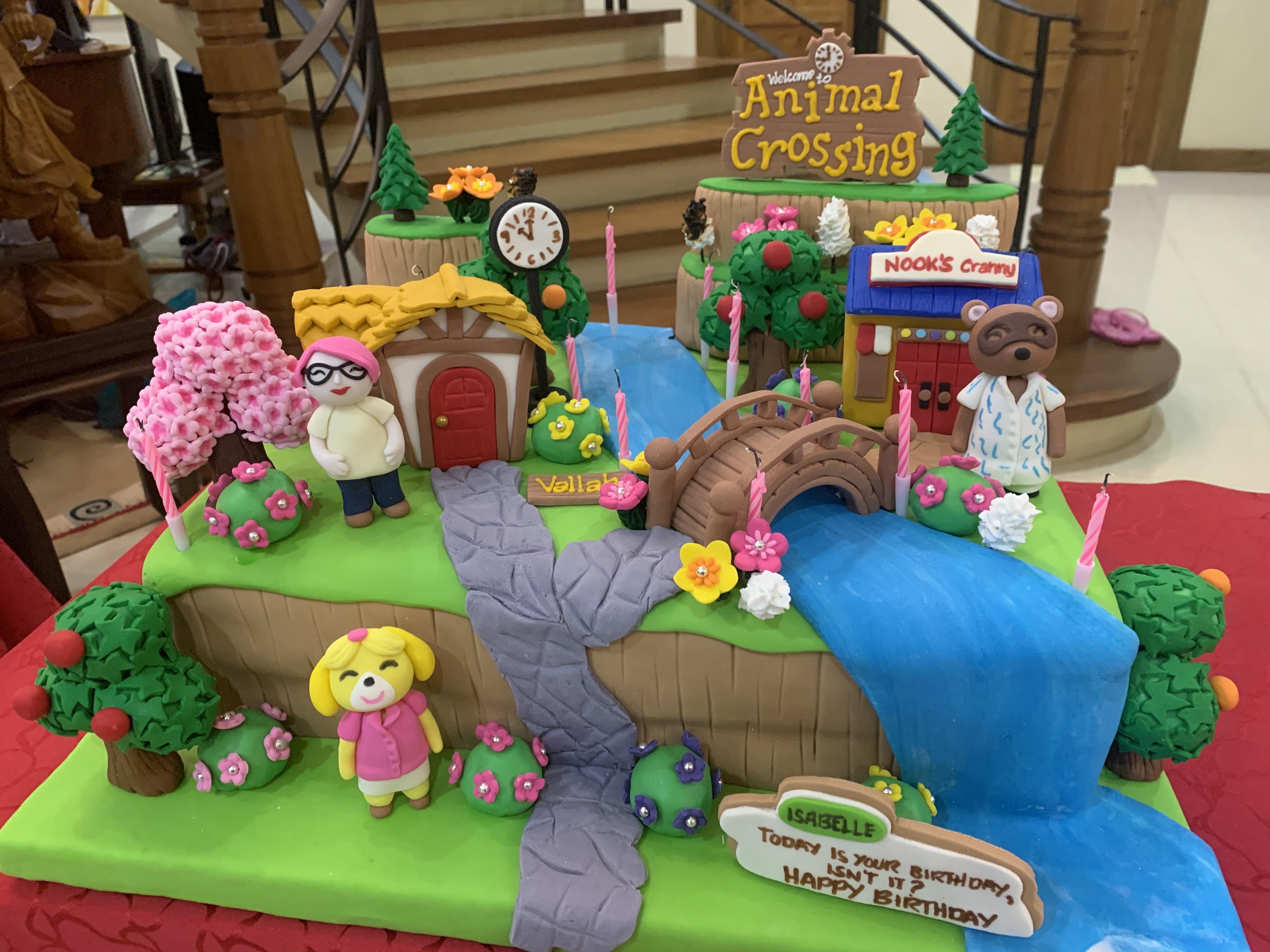 My amazing, vegan Animal Crossing birthday cake! r/AnimalCrossing