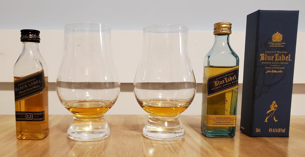 Review 118 Johnnie Walker Blue Label, including a sidebyside