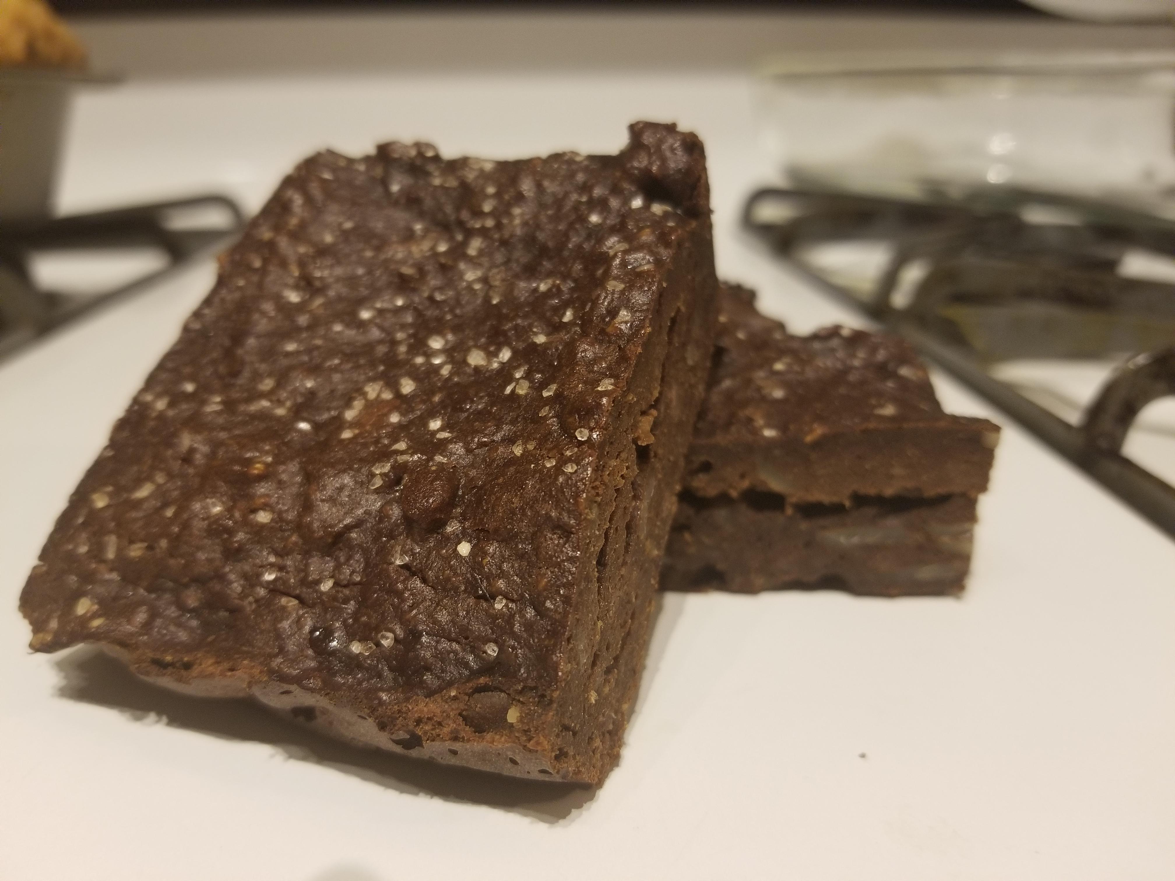 An attempt at homemade RX Bars. Tasty but more like a brownie than the