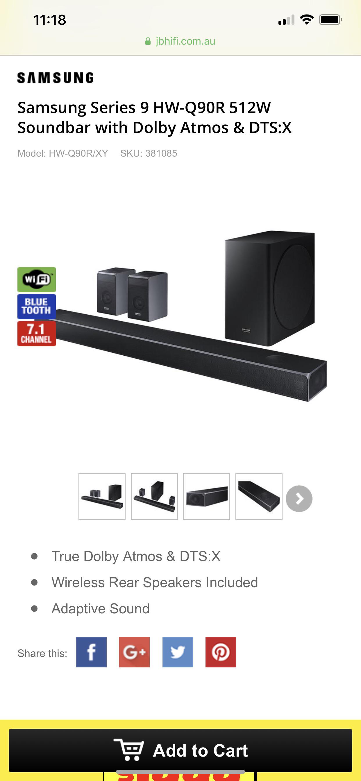 I’m in need of a soundbar for movies, does anyone have the soundbar